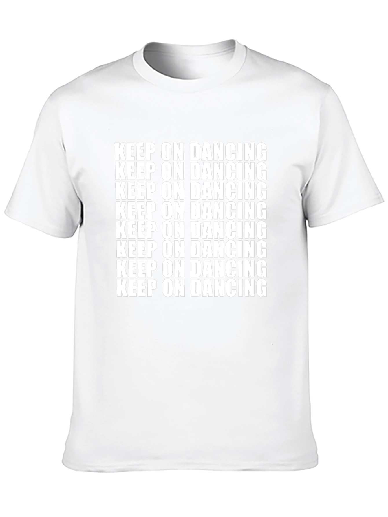 Keep On Dancing Graphic Tee - Black Cotton Shirt