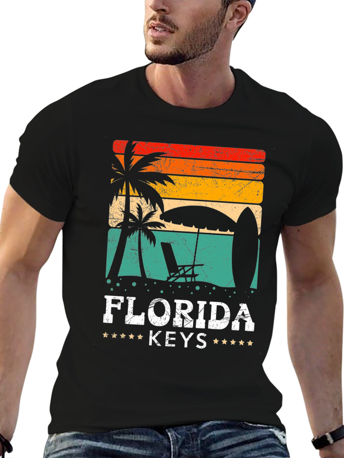 Florida Keys Retro Graphic T-Shirt