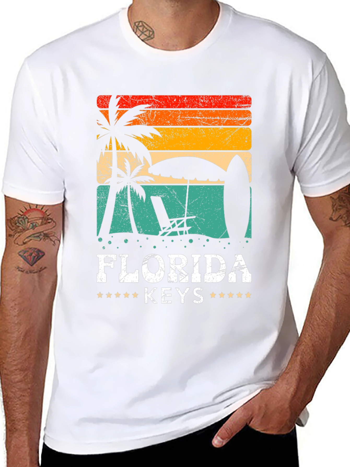 Florida Keys Retro Graphic T-Shirt