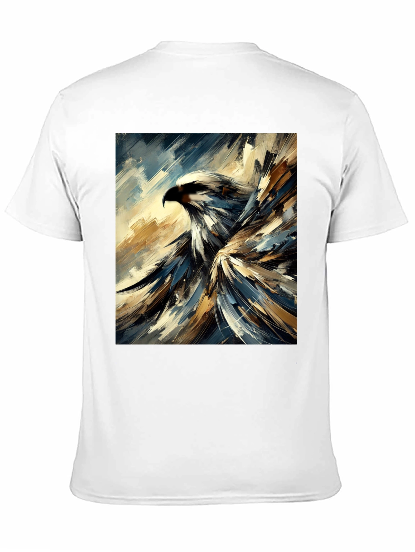 Abstract Eagle Graphic Black T-Shirt