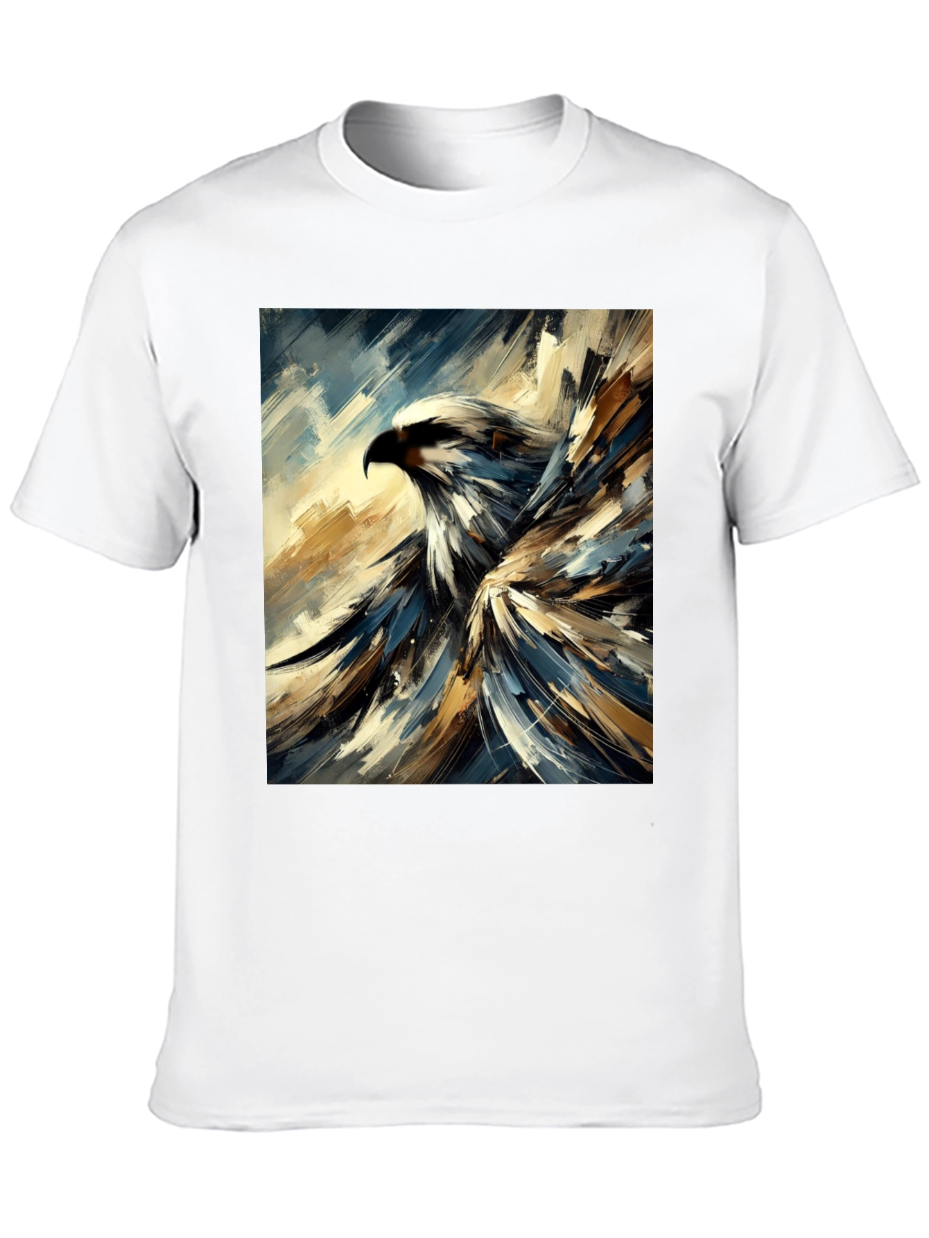Abstract Eagle Graphic Black T-Shirt