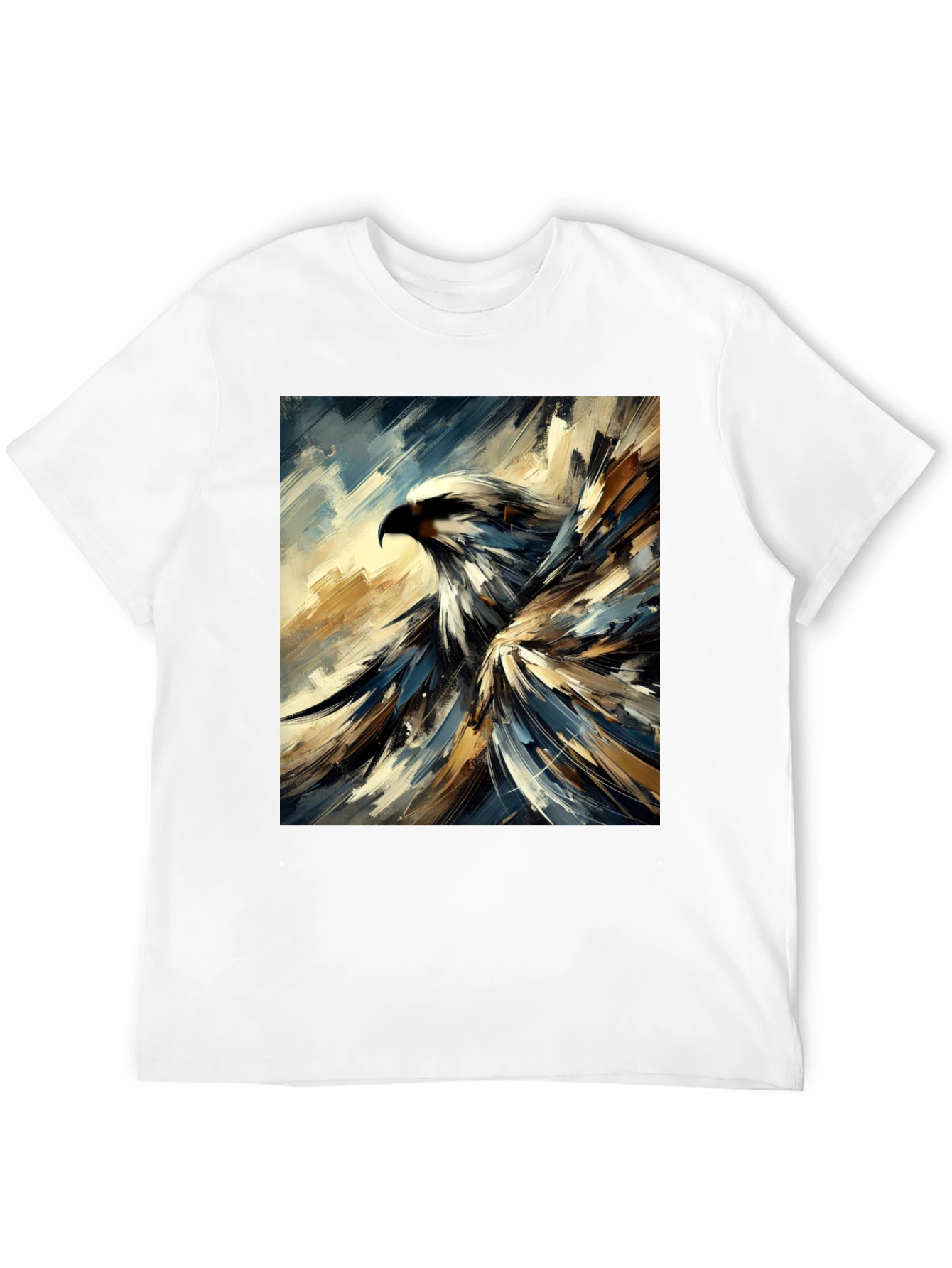 Abstract Eagle Graphic Black T-Shirt