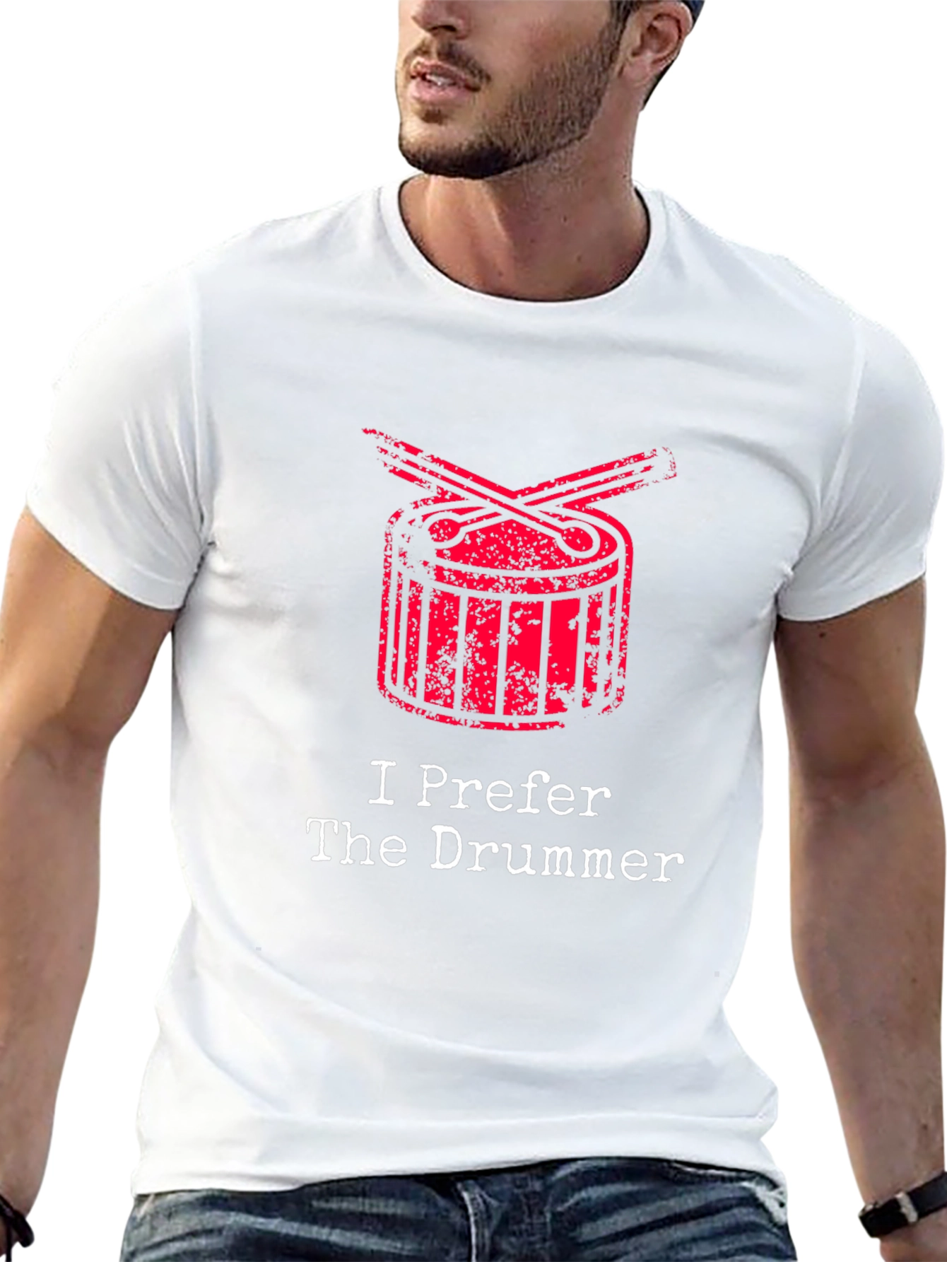 I Prefer The Drummer Graphic Tee