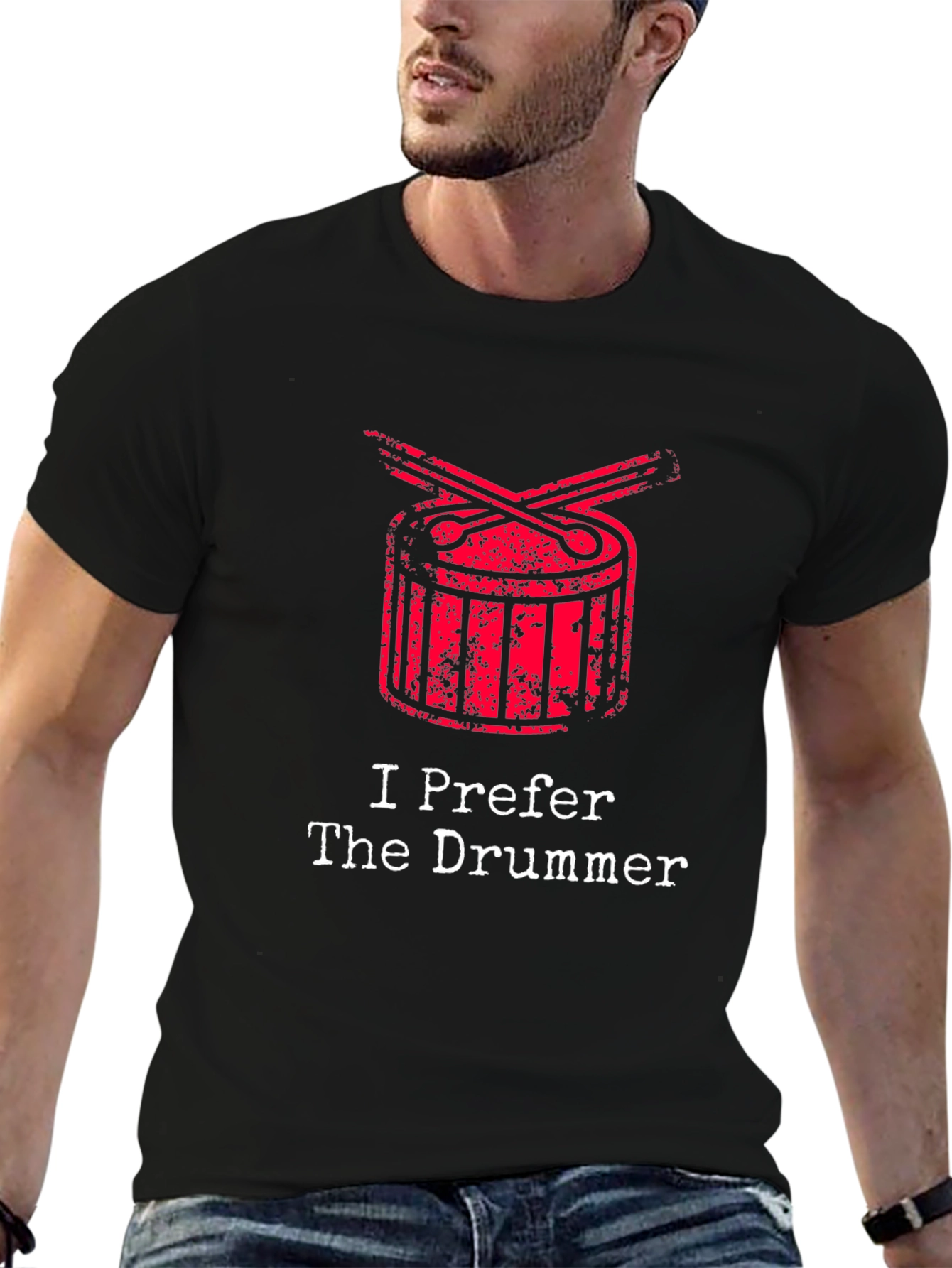 I Prefer The Drummer Graphic Tee