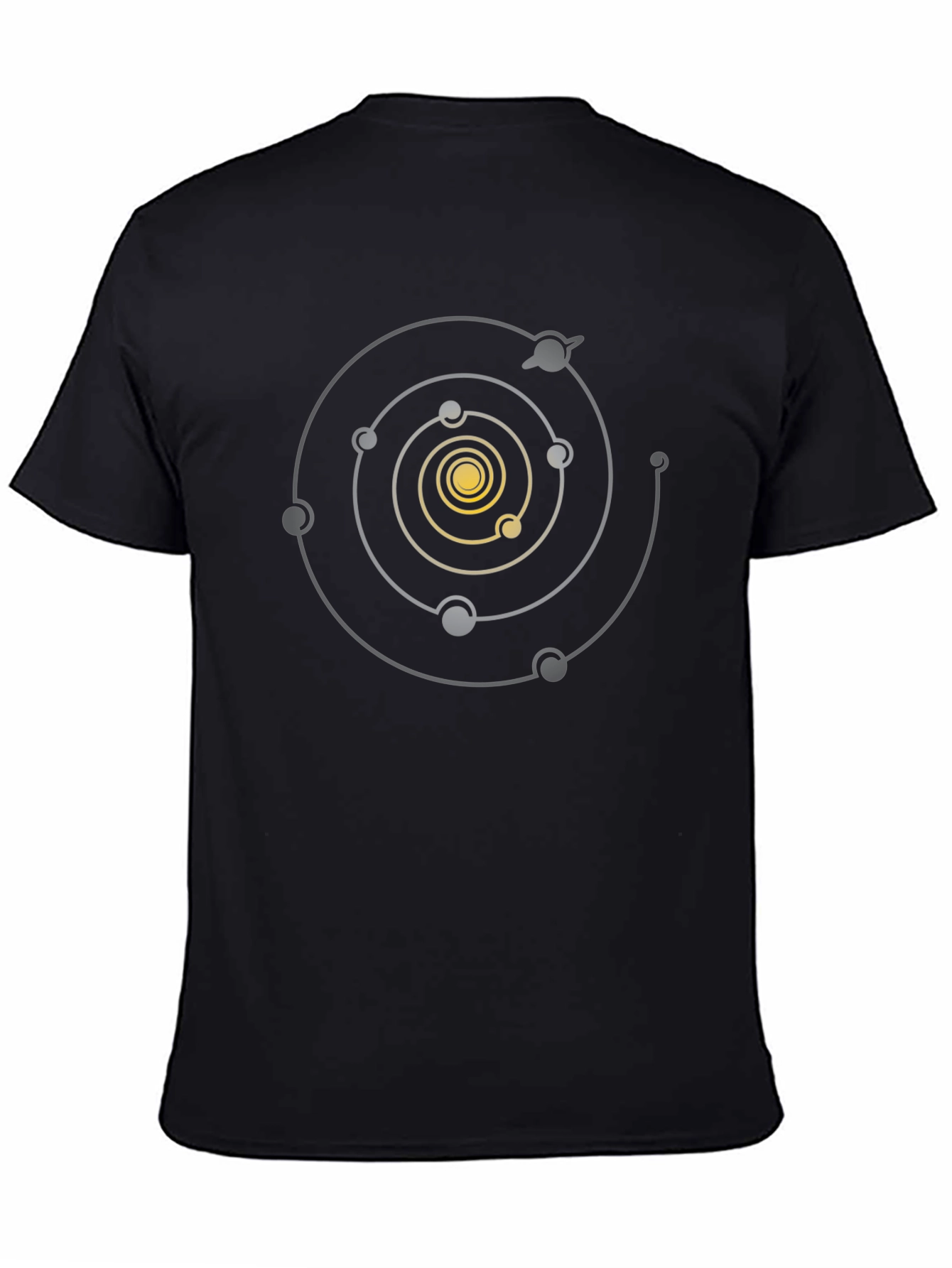 Solar System Graphic Tee - Black Cotton Blend
