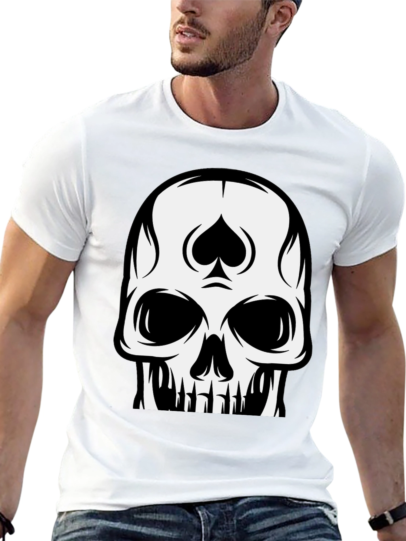 Skull Spade Black T-Shirt