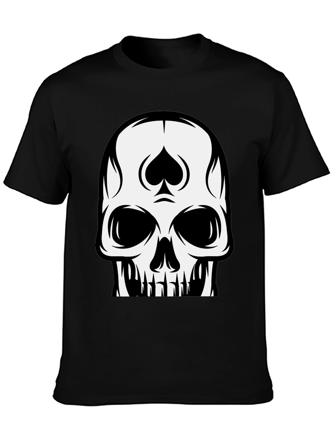 Skull Spade Black T-Shirt
