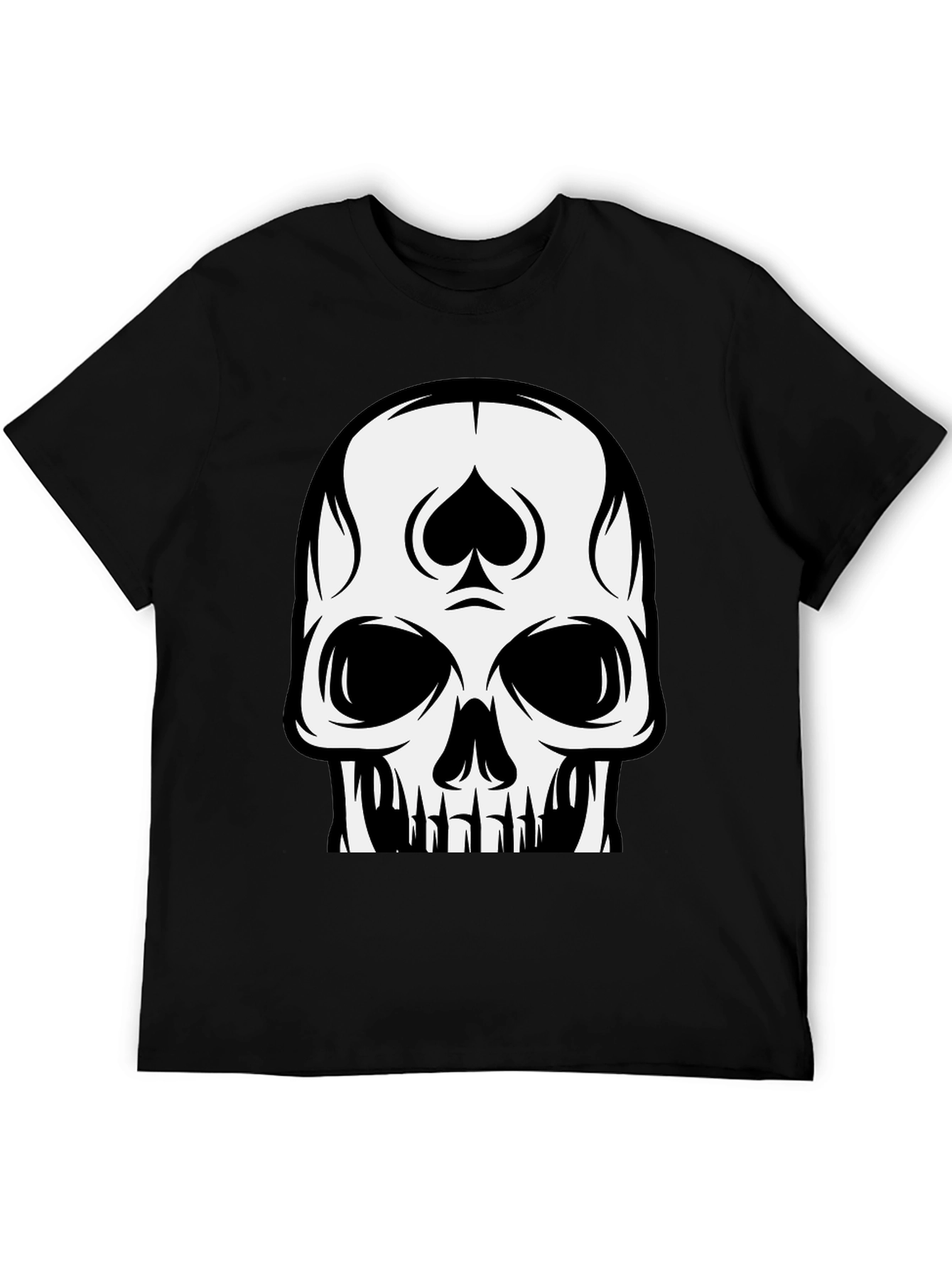 Skull Spade Black T-Shirt