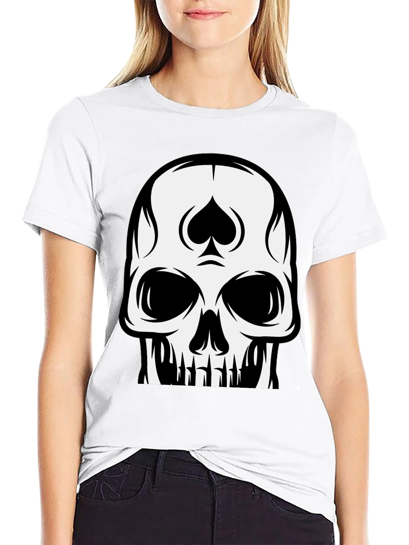 Skull Spade Black T-Shirt