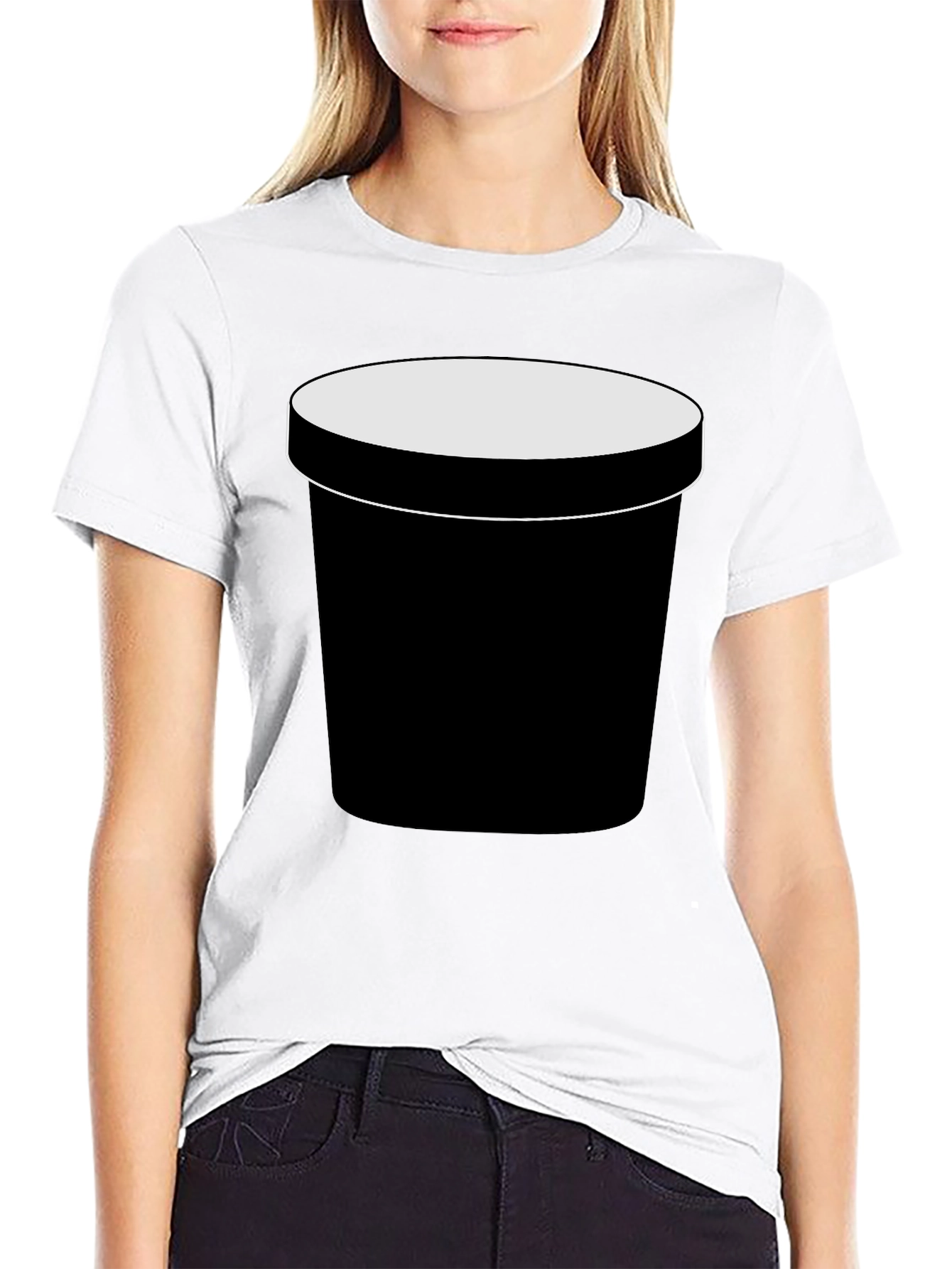 Black Ice Cream Pint T-Shirt - Foodie Fashion