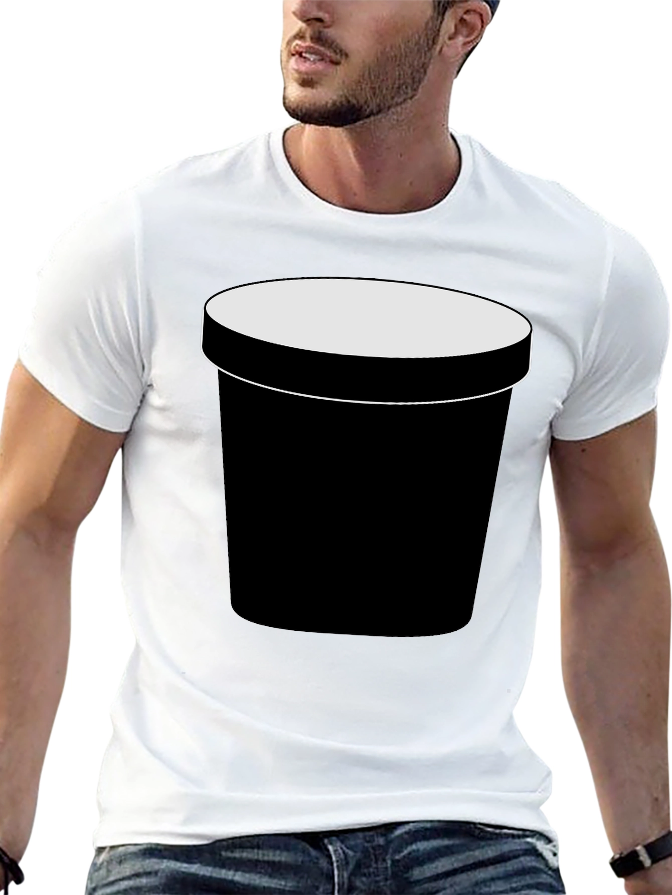 Black Ice Cream Pint T-Shirt - Foodie Fashion
