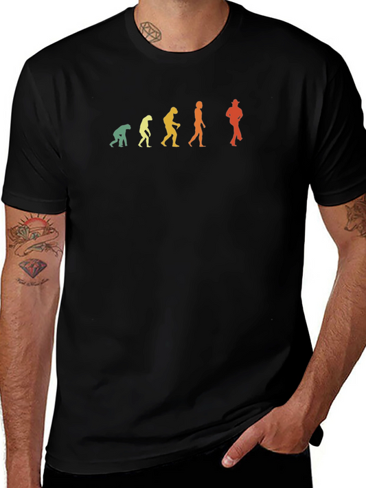 Evolution of Man T-Shirt - Cowboy Edition