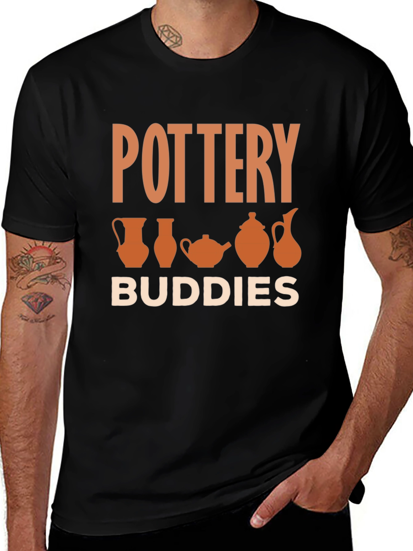 Pottery Buddies Graphic Tee - Artsy Pottery Lover T-Shirt