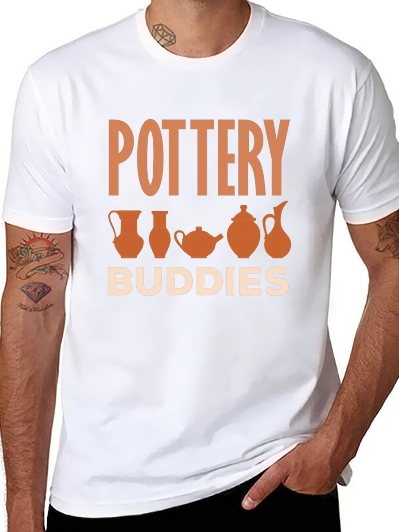 Pottery Buddies Graphic Tee - Artsy Pottery Lover T-Shirt