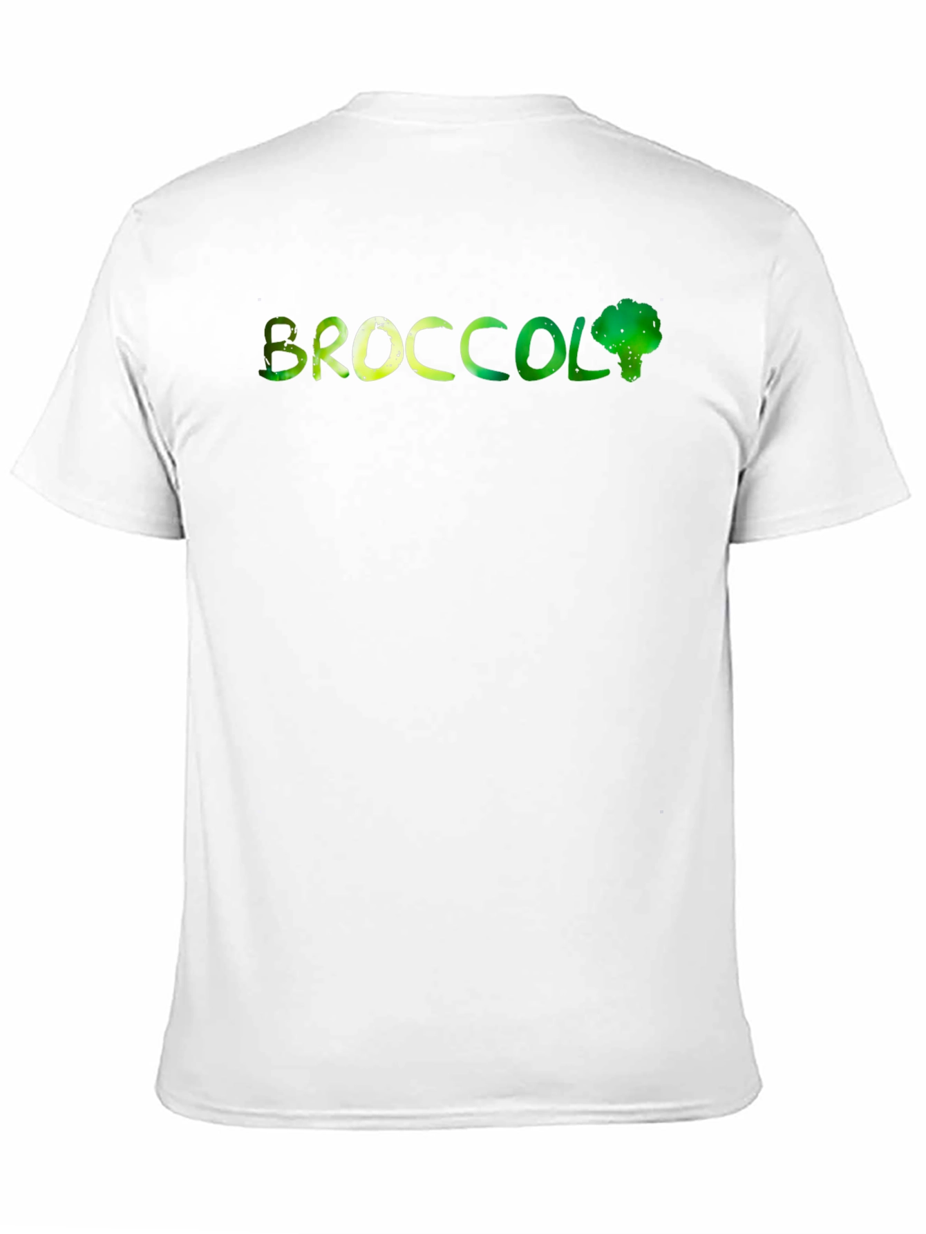 Broccoli Graphic Print Mens Black T-Shirt