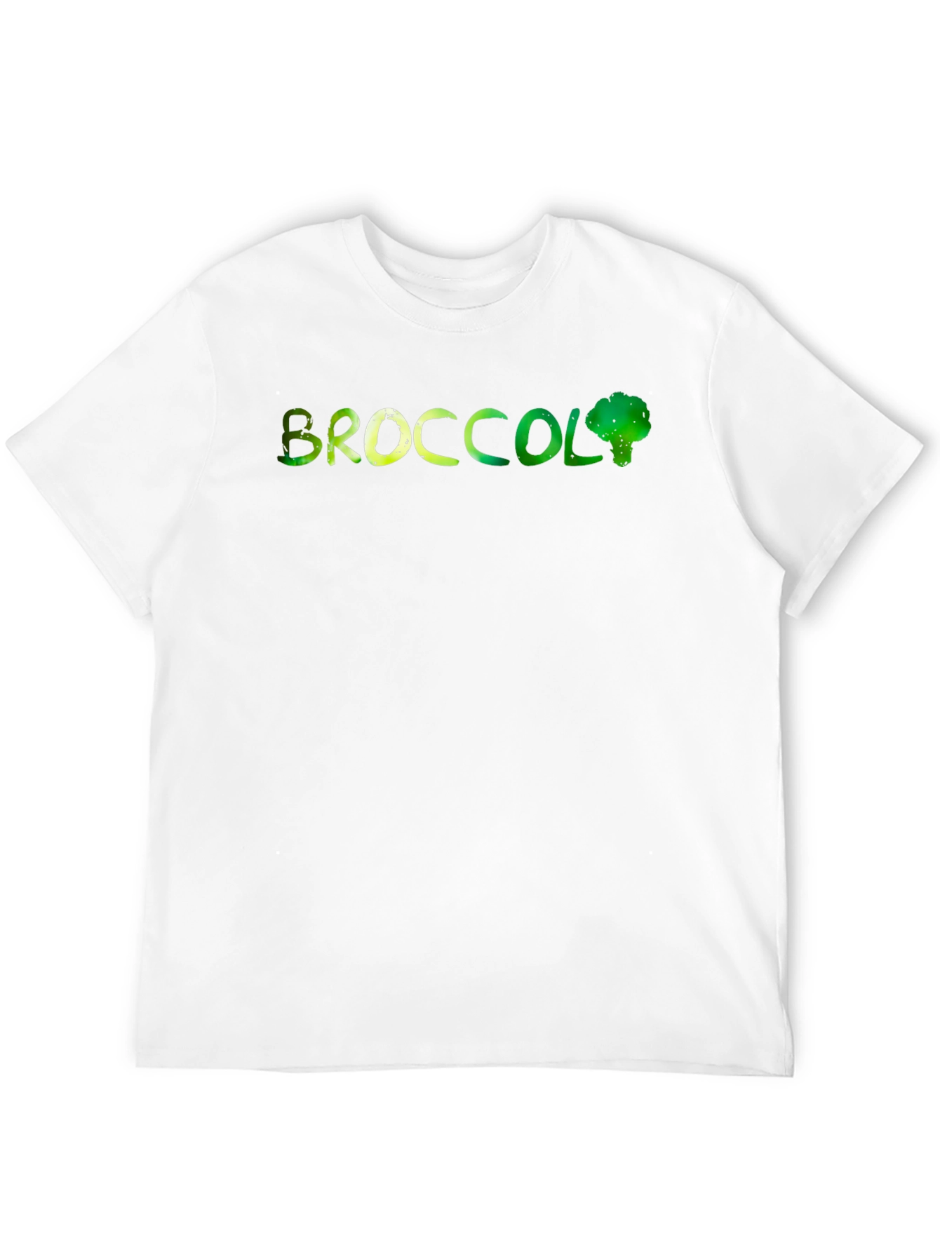 Broccoli Graphic Print Mens Black T-Shirt