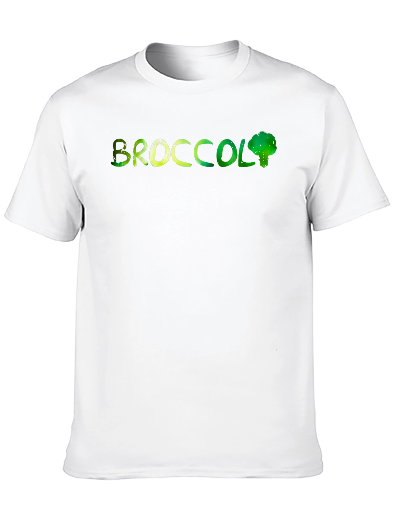 Broccoli Graphic Print Mens Black T-Shirt