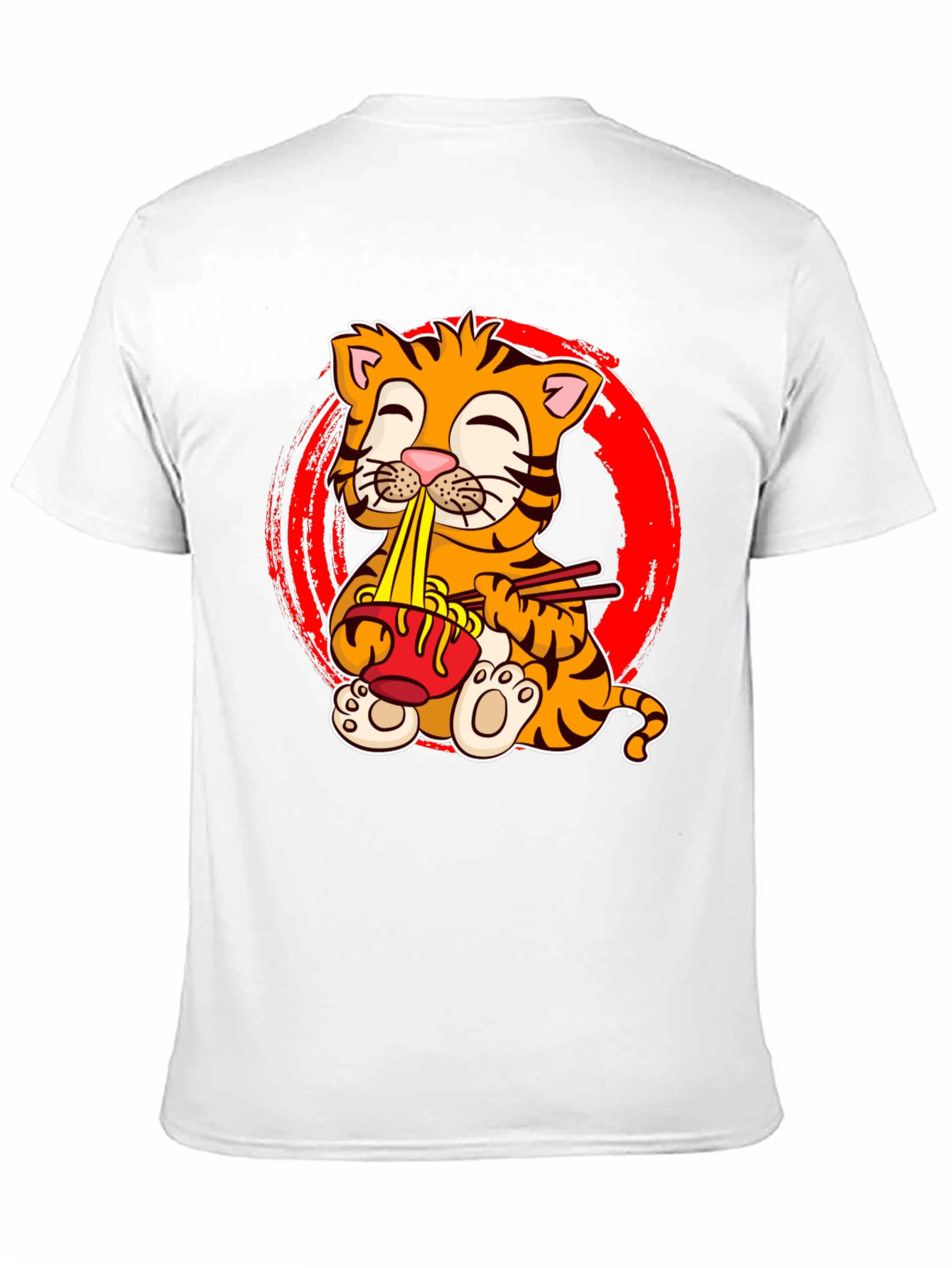 Cute Tiger Ramen T-Shirt - Unisex Graphic Tee