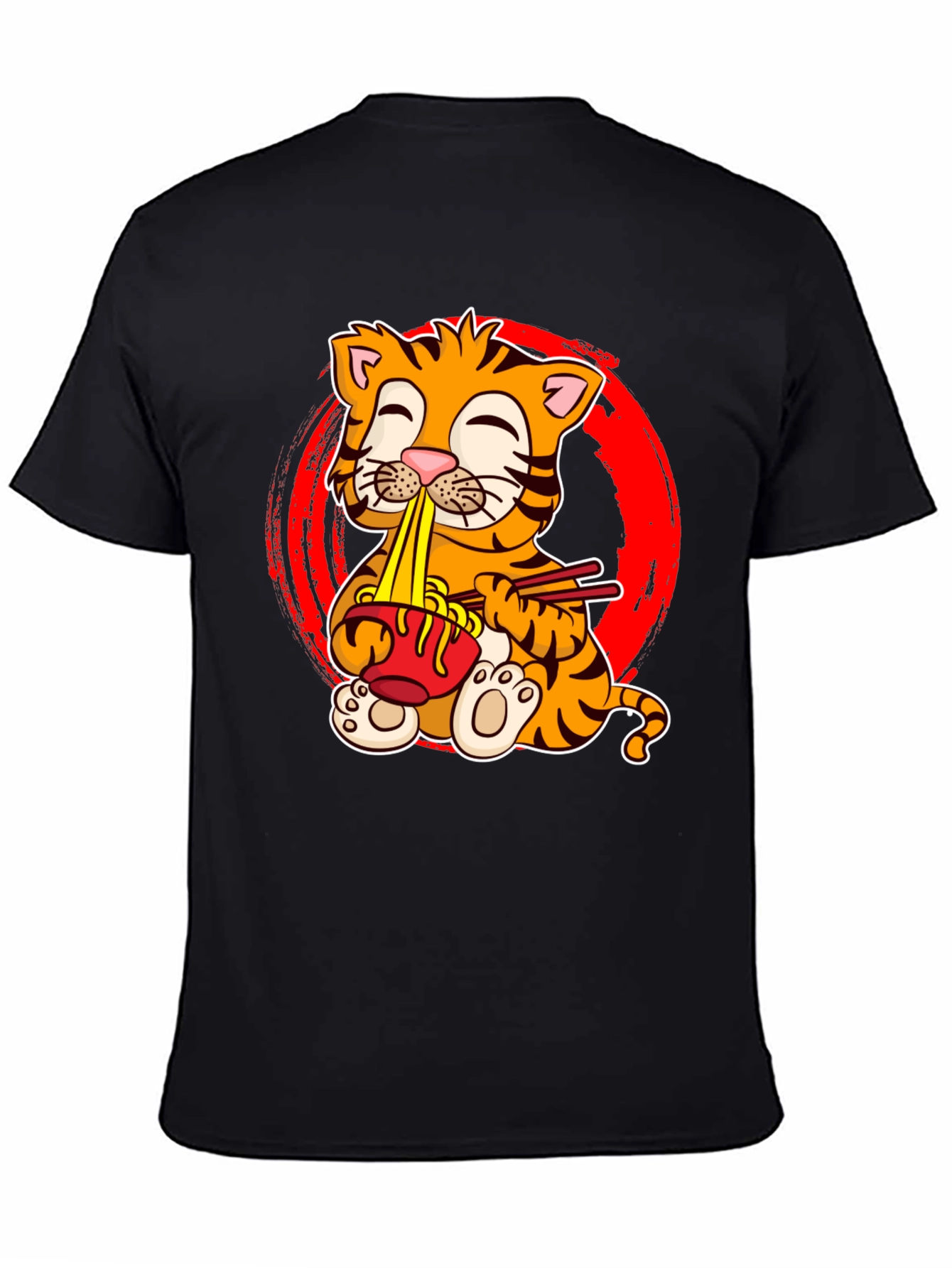 Cute Tiger Ramen T-Shirt - Unisex Graphic Tee