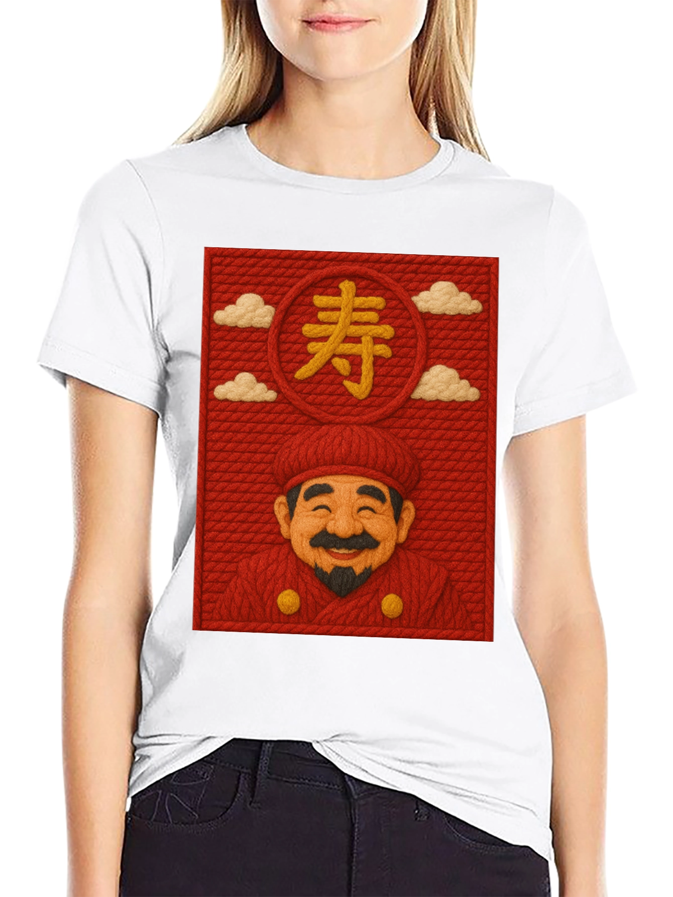 Lucky Man Japanese Character Graphic Tee