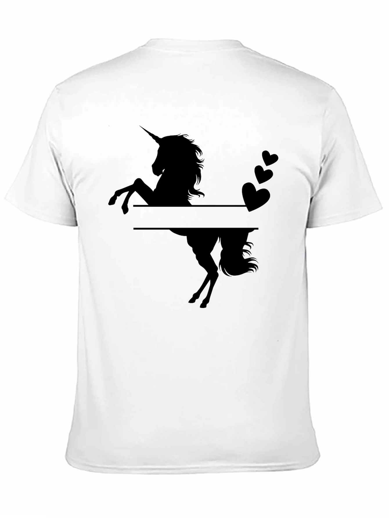 Unicorn Silhouette Black T-Shirt