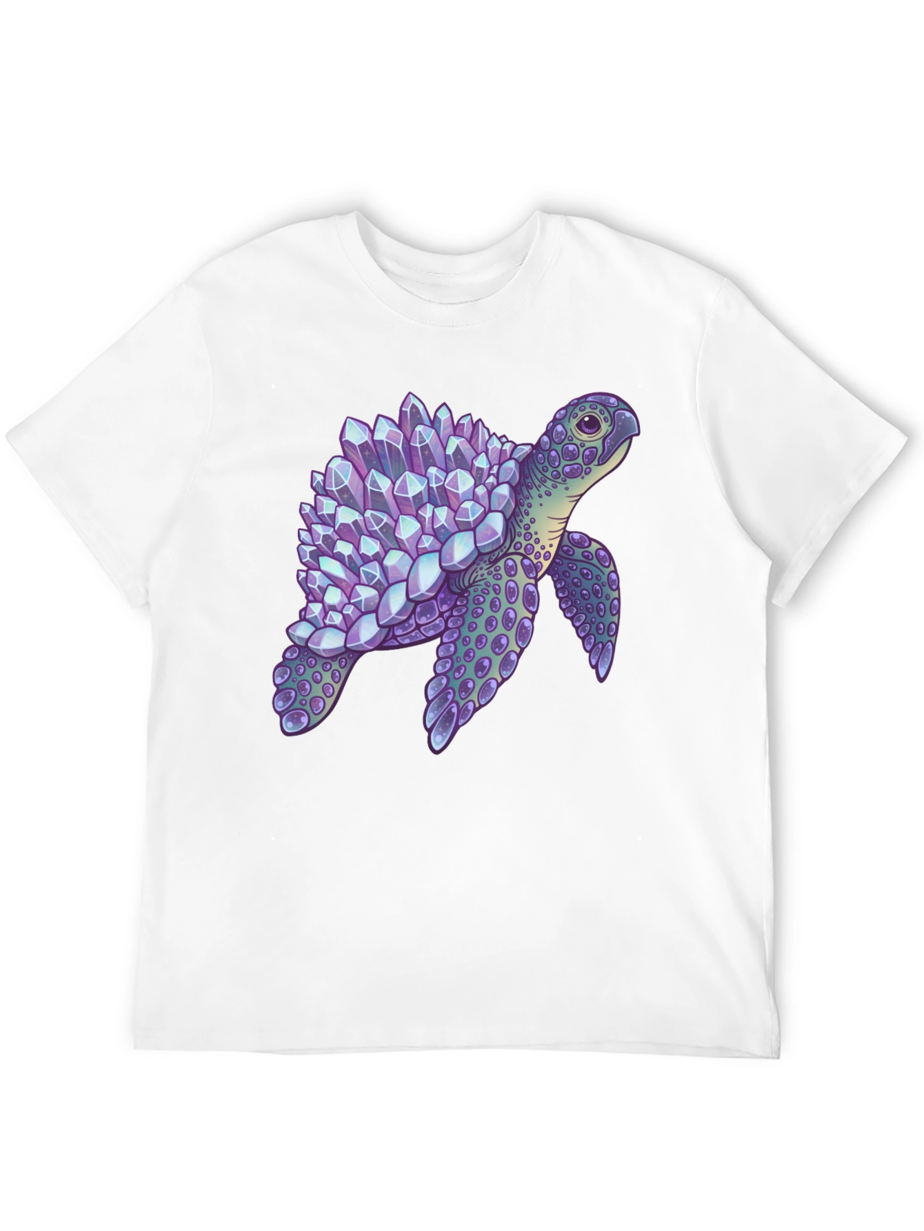 Crystal Turtle Graphic T-Shirt - Unique Design