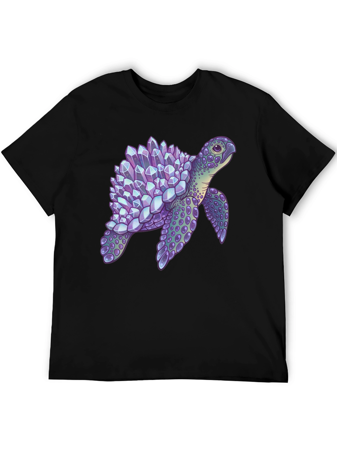 Crystal Turtle Graphic T-Shirt - Unique Design