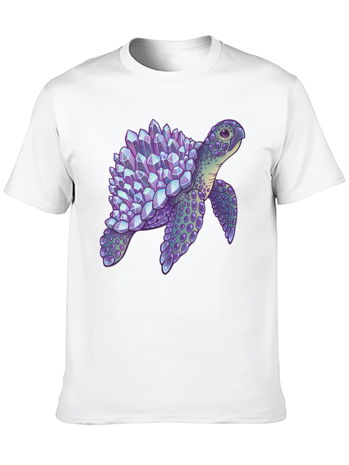 Crystal Turtle Graphic T-Shirt - Unique Design