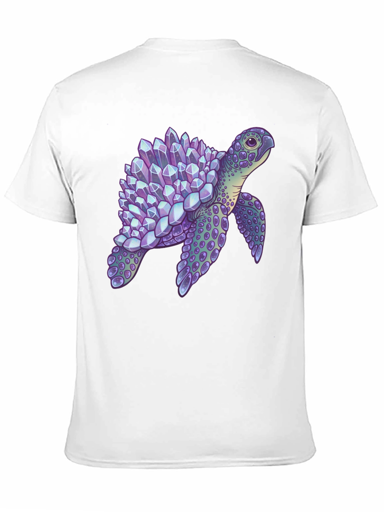 Crystal Turtle Graphic T-Shirt - Unique Design