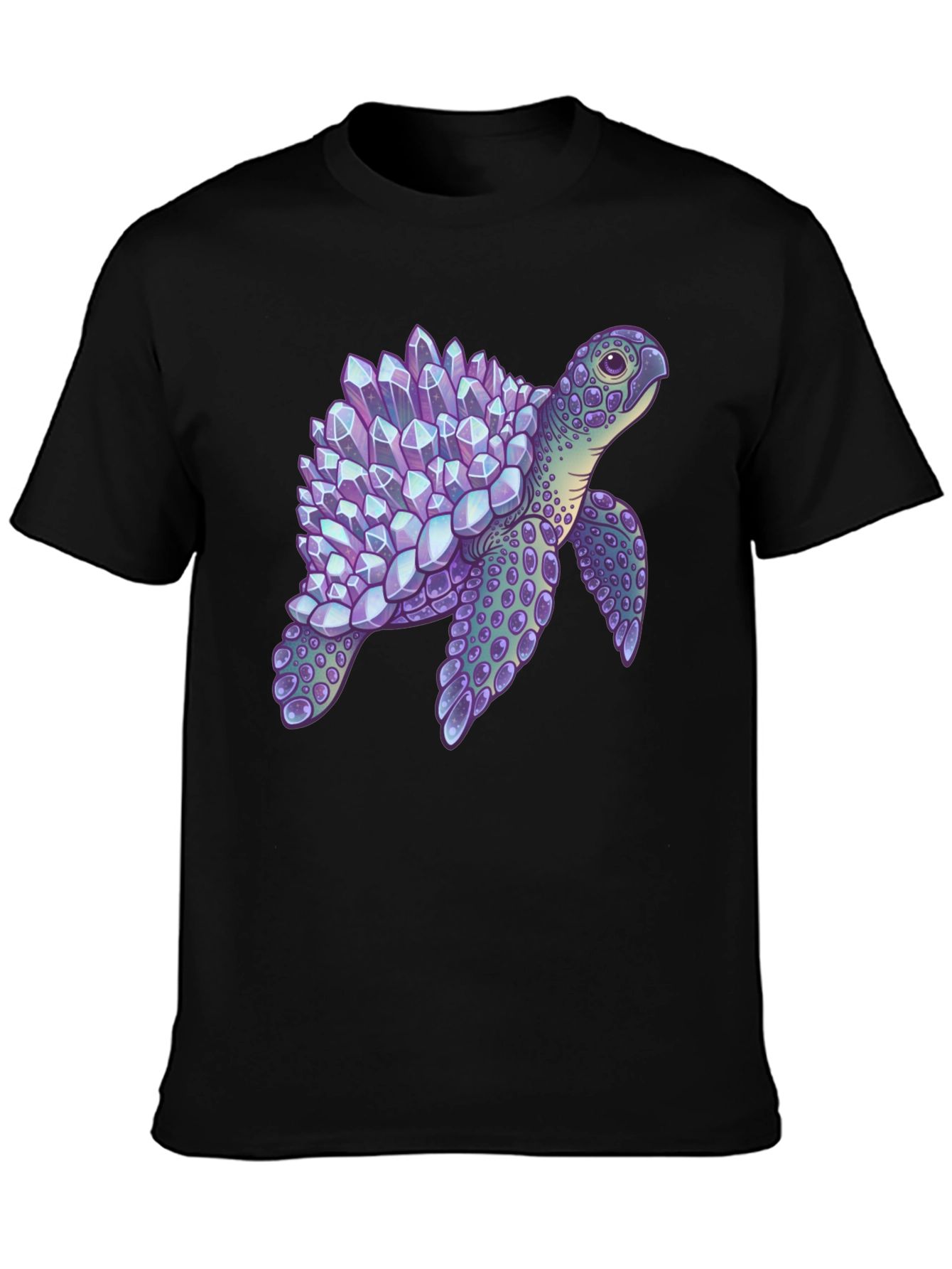 Crystal Turtle Graphic T-Shirt - Unique Design