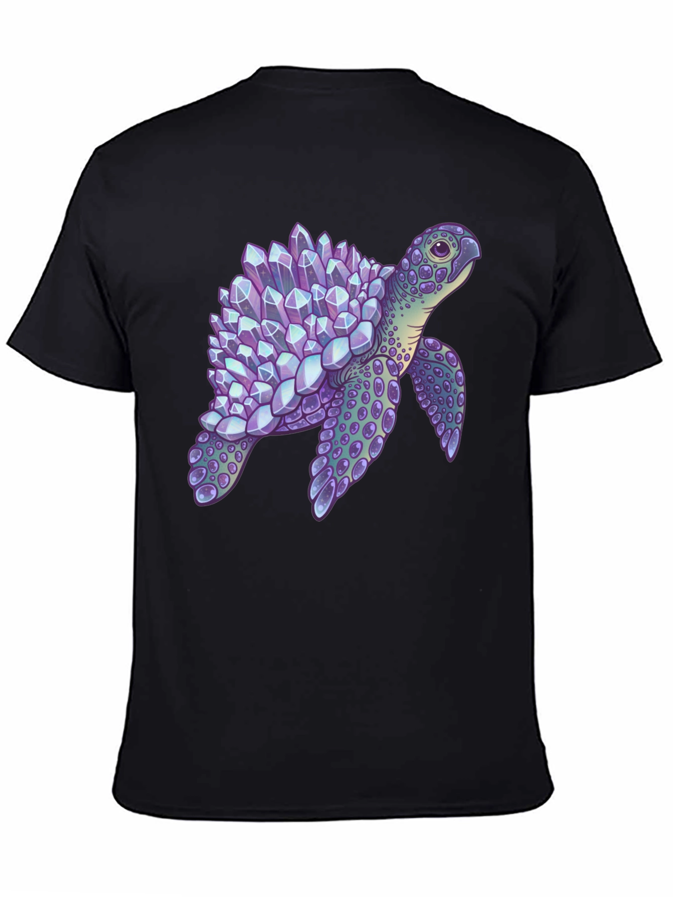 Crystal Turtle Graphic T-Shirt - Unique Design