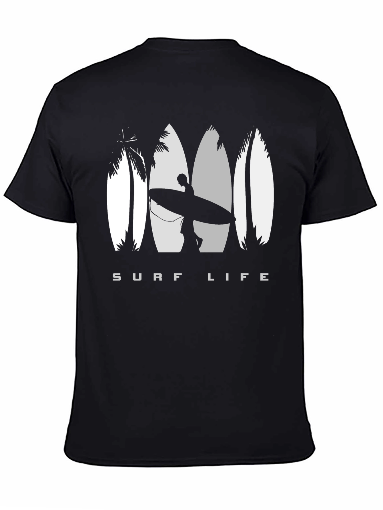 Surf Life Graphic Tee - Black