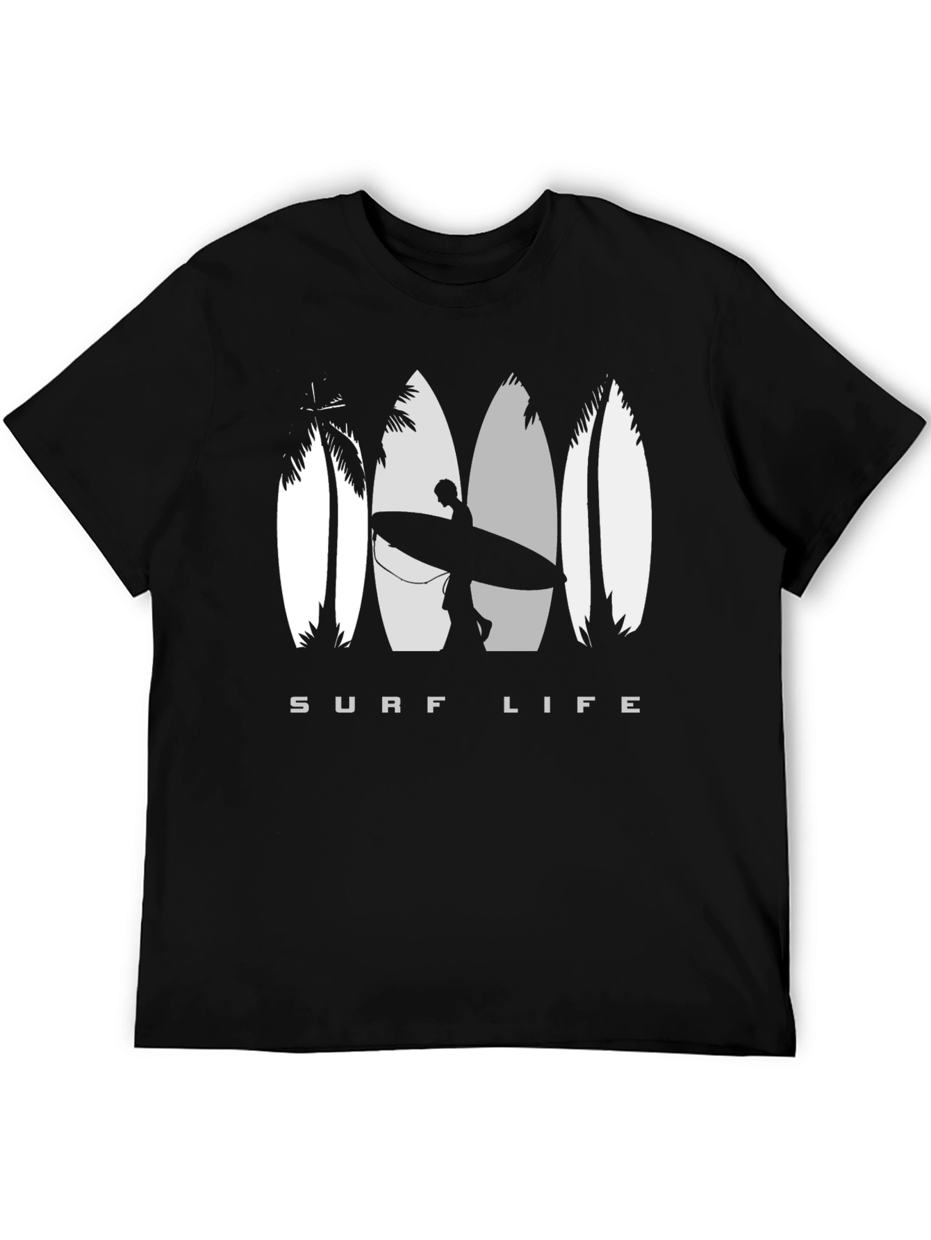 Surf Life Graphic Tee - Black