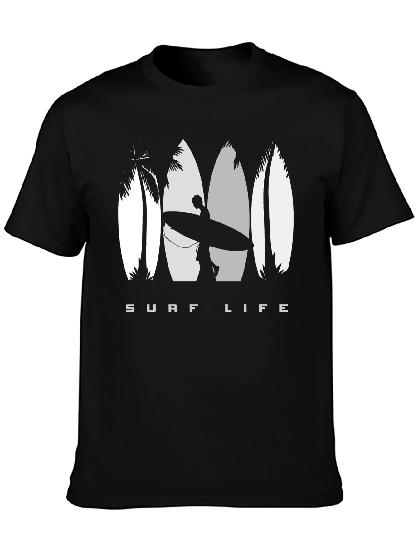Surf Life Graphic Tee - Black