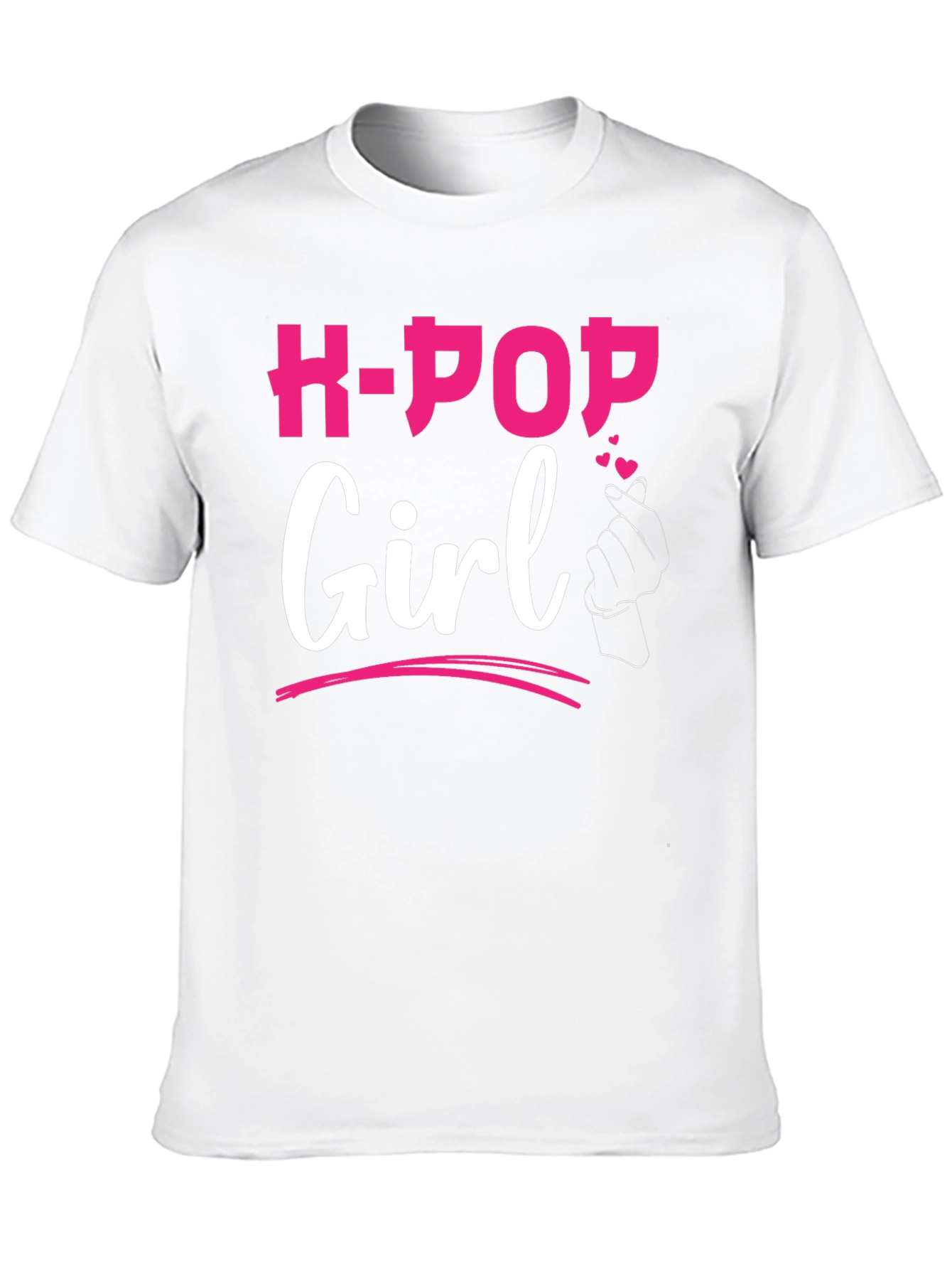 K-Pop Girl Black Graphic Tee