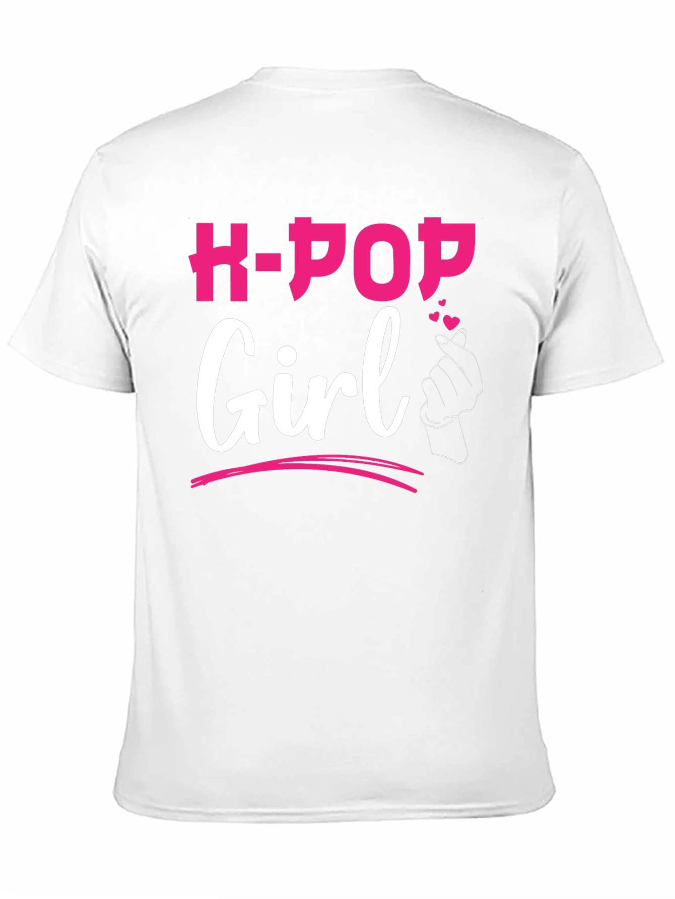K-Pop Girl Black Graphic Tee