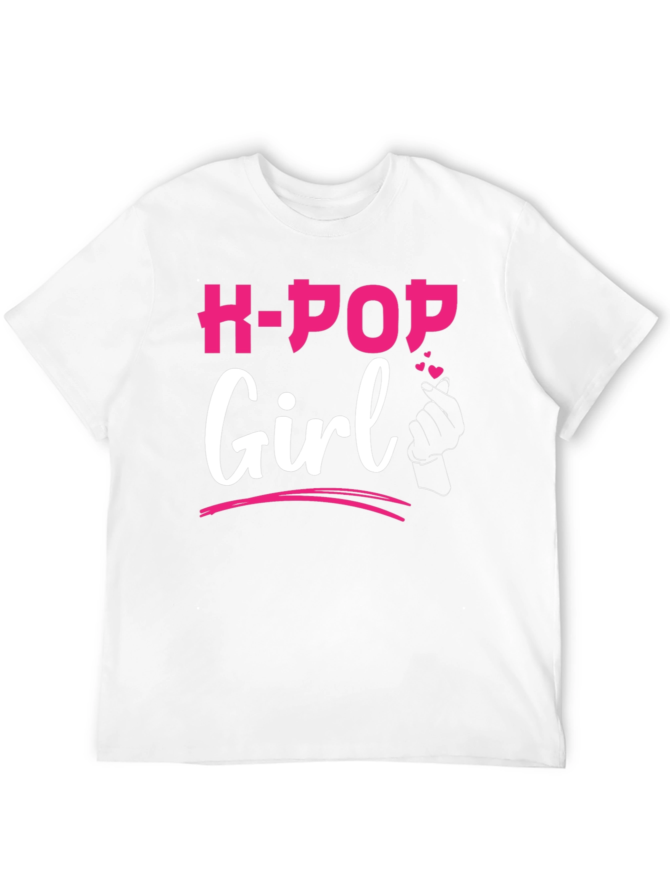 K-Pop Girl Black Graphic Tee