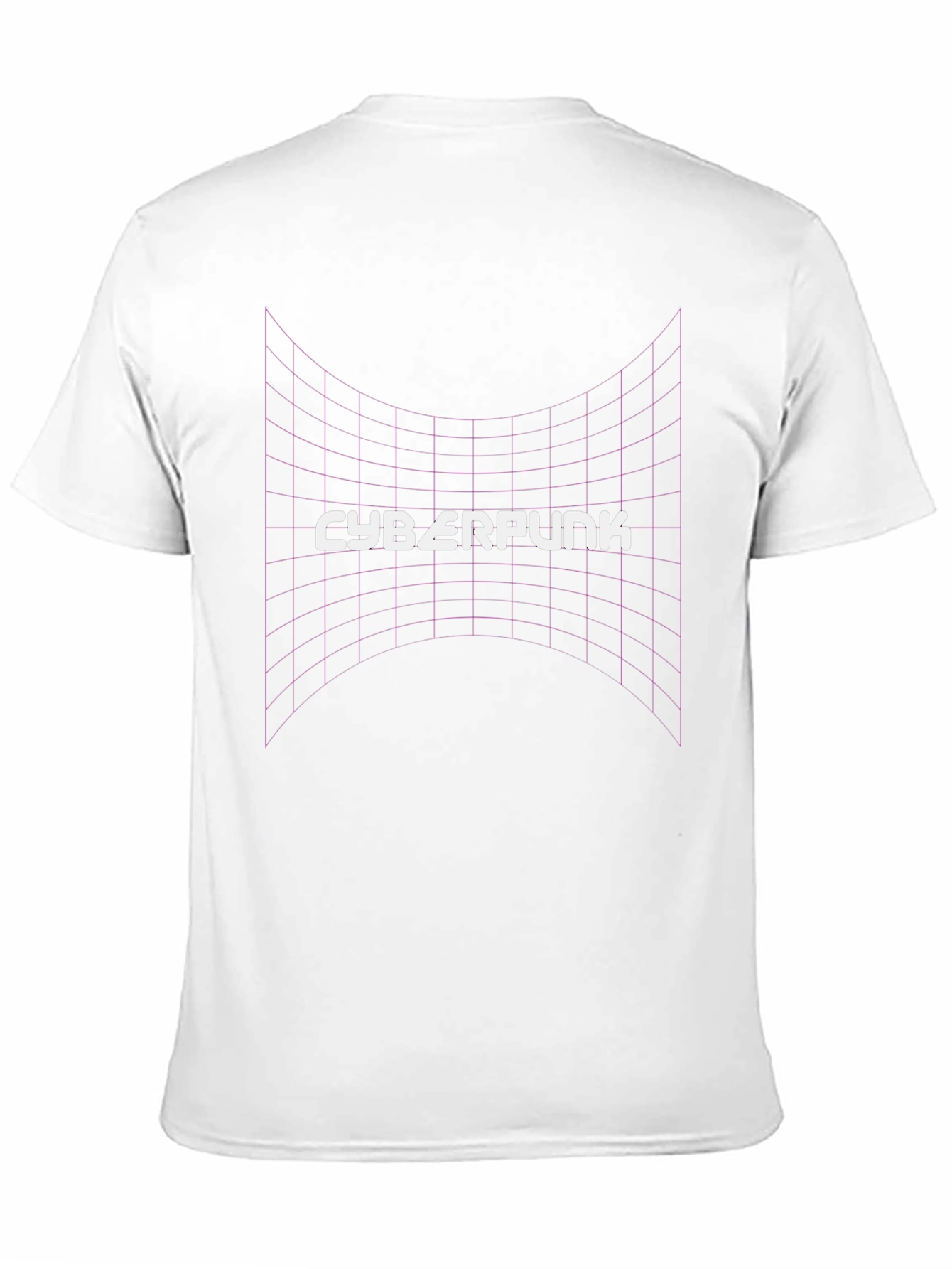 Cyberpunk Grid T-Shirt - Retro Style