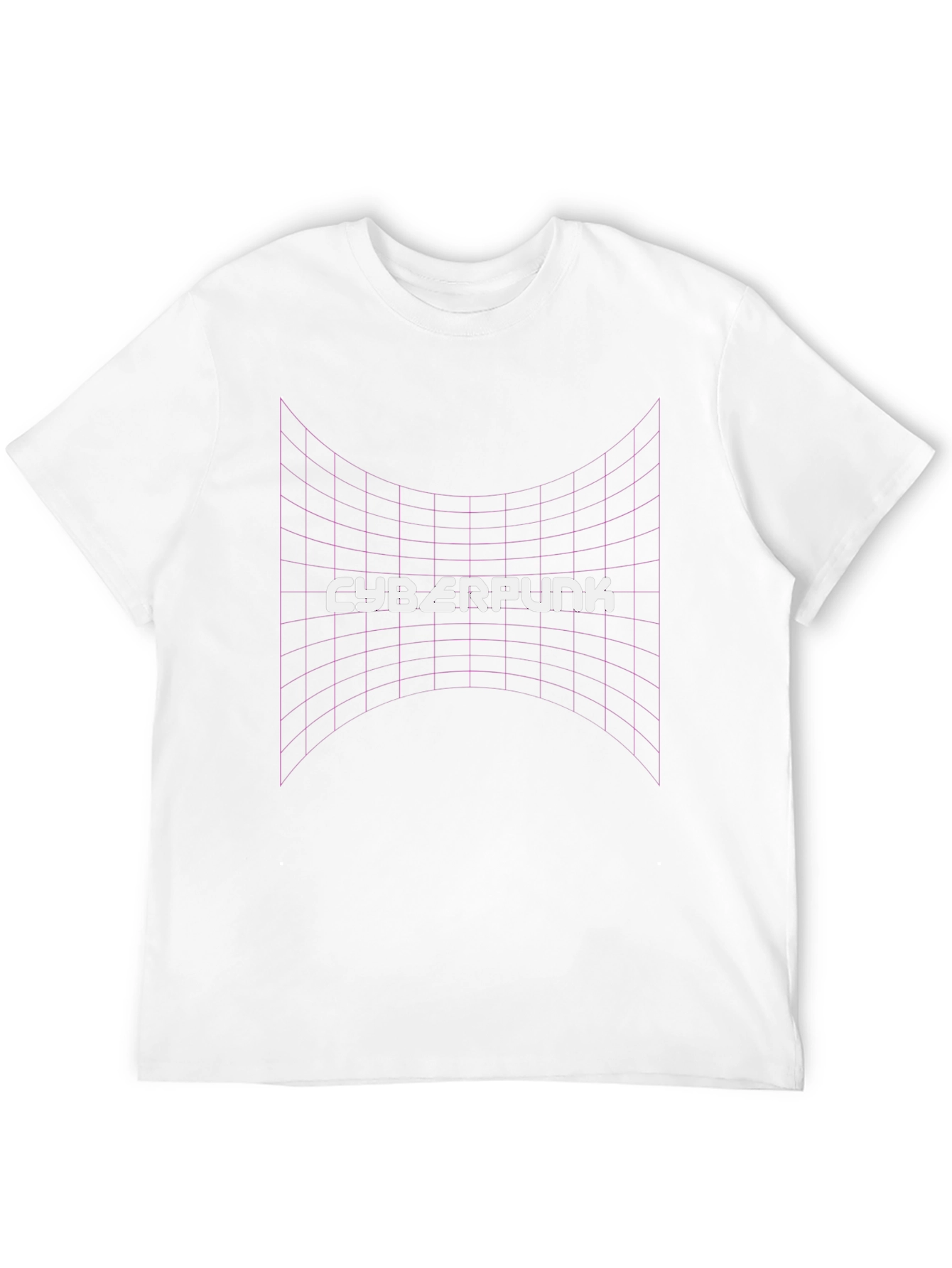 Cyberpunk Grid T-Shirt - Retro Style