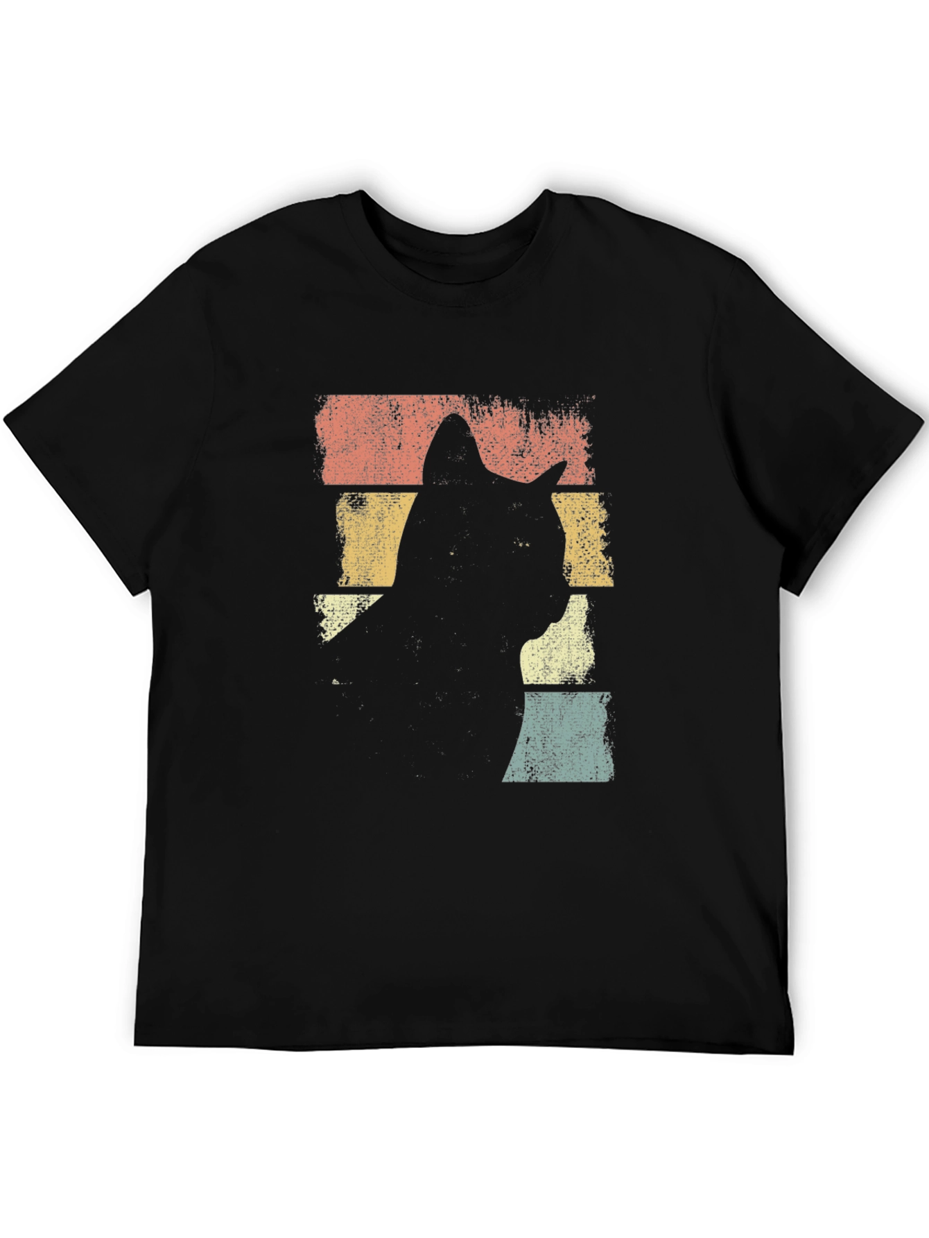 Retro Cat Silhouette T-Shirt