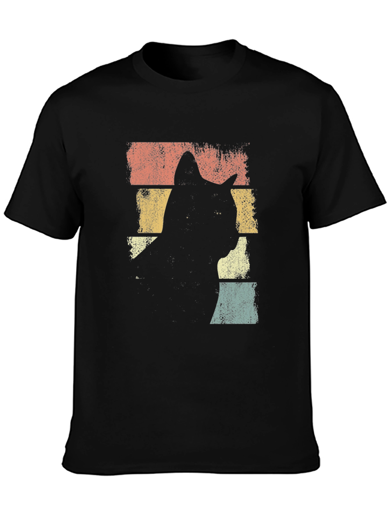 Retro Cat Silhouette T-Shirt