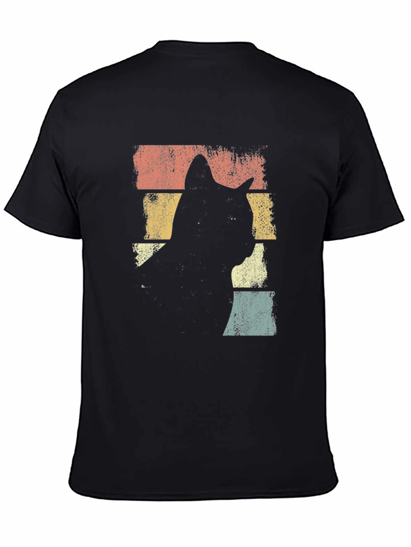 Retro Cat Silhouette T-Shirt