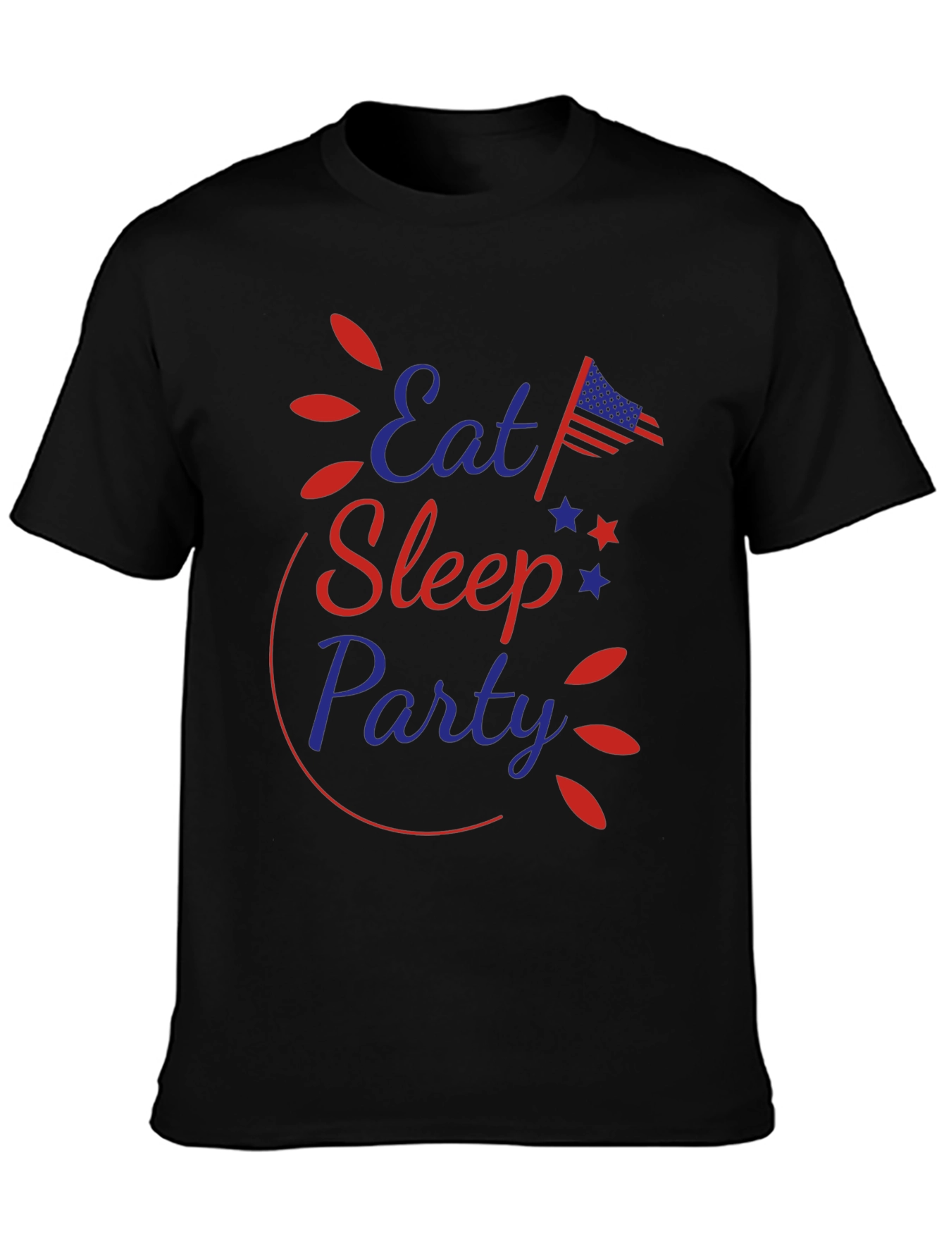 Eat Sleep Party Patriotic Tee
