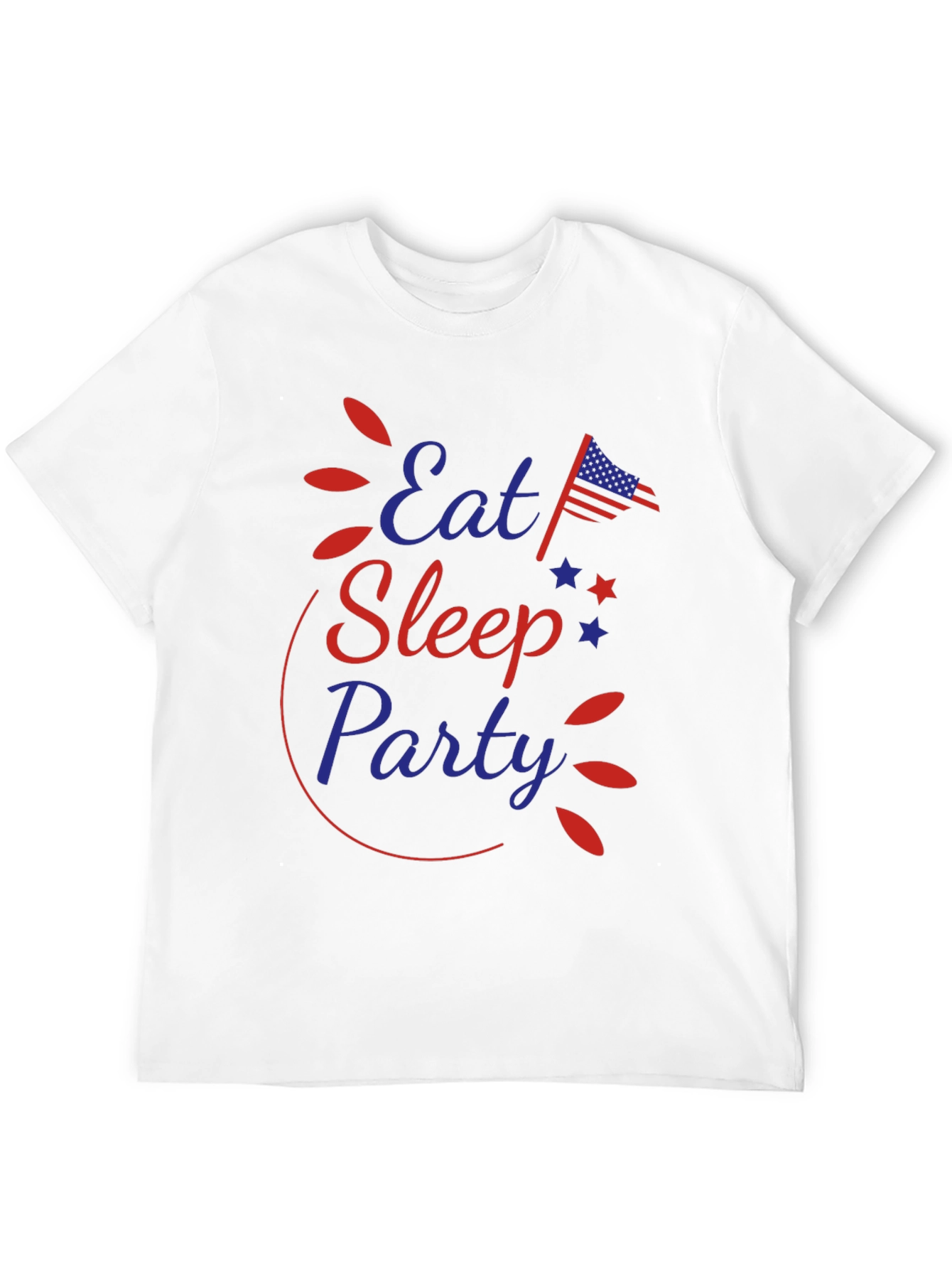 Eat Sleep Party Patriotic Tee