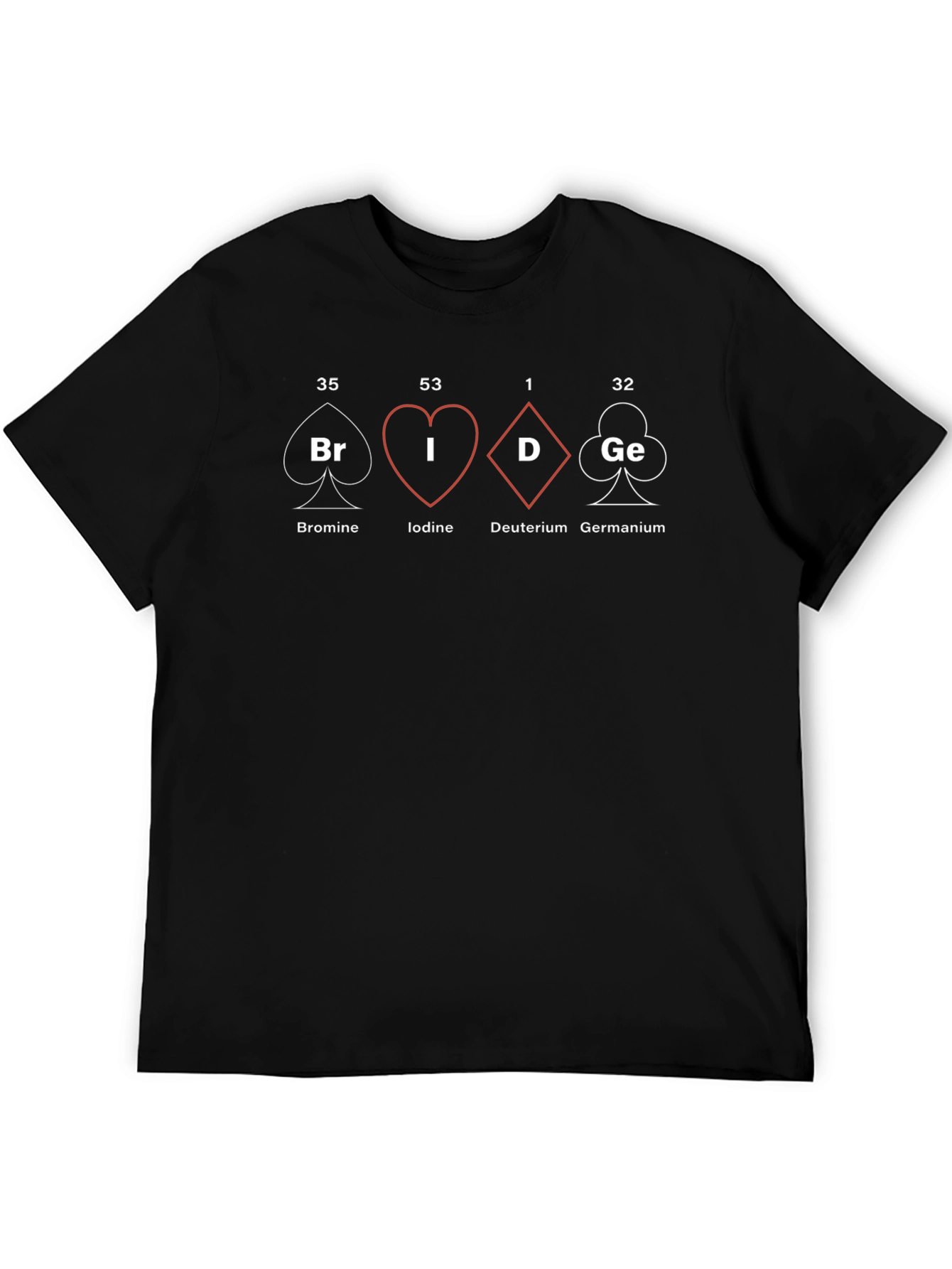 Periodic Table Bridge T-Shirt - Chemistry Card Game