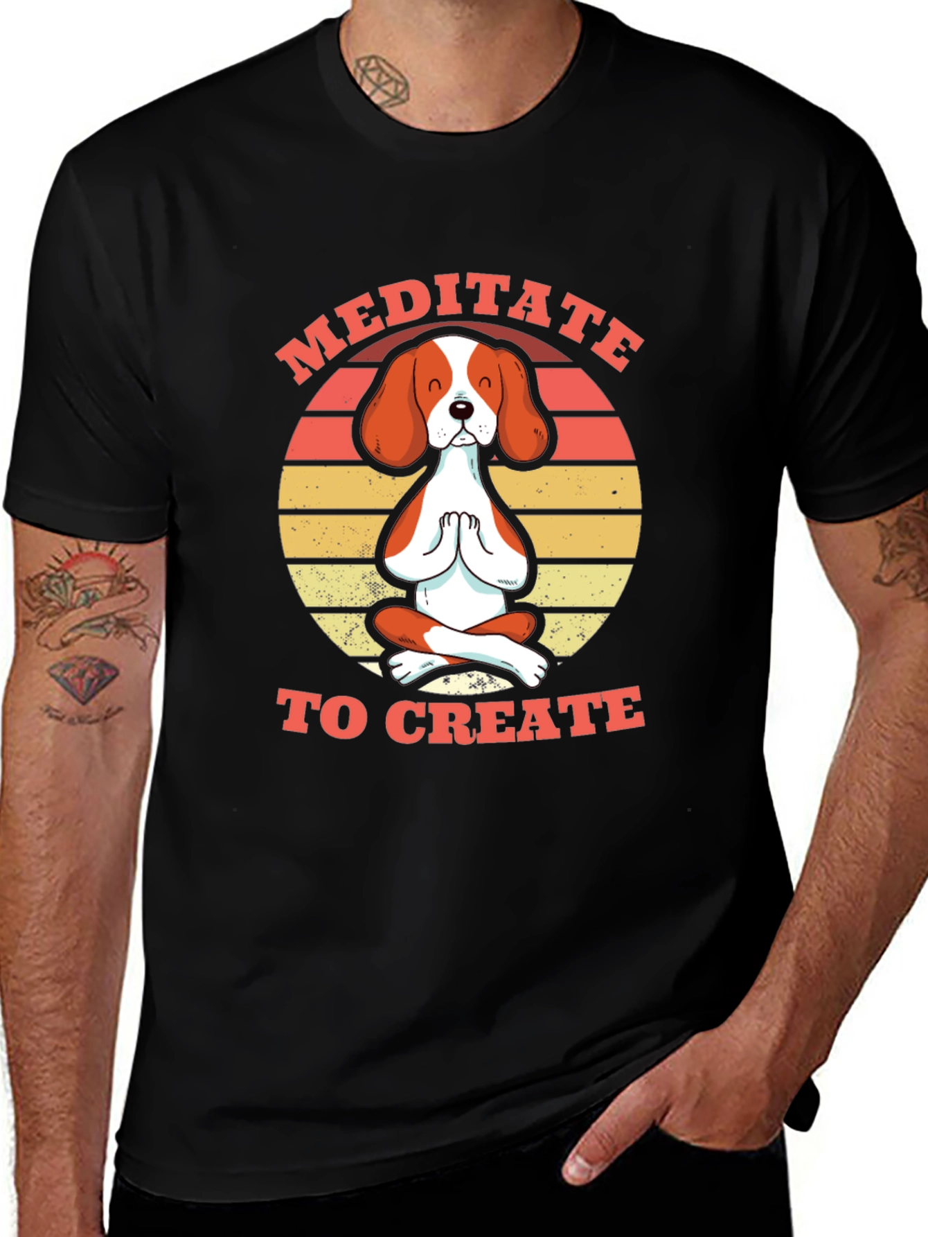 Meditate to Create Dog T-Shirt