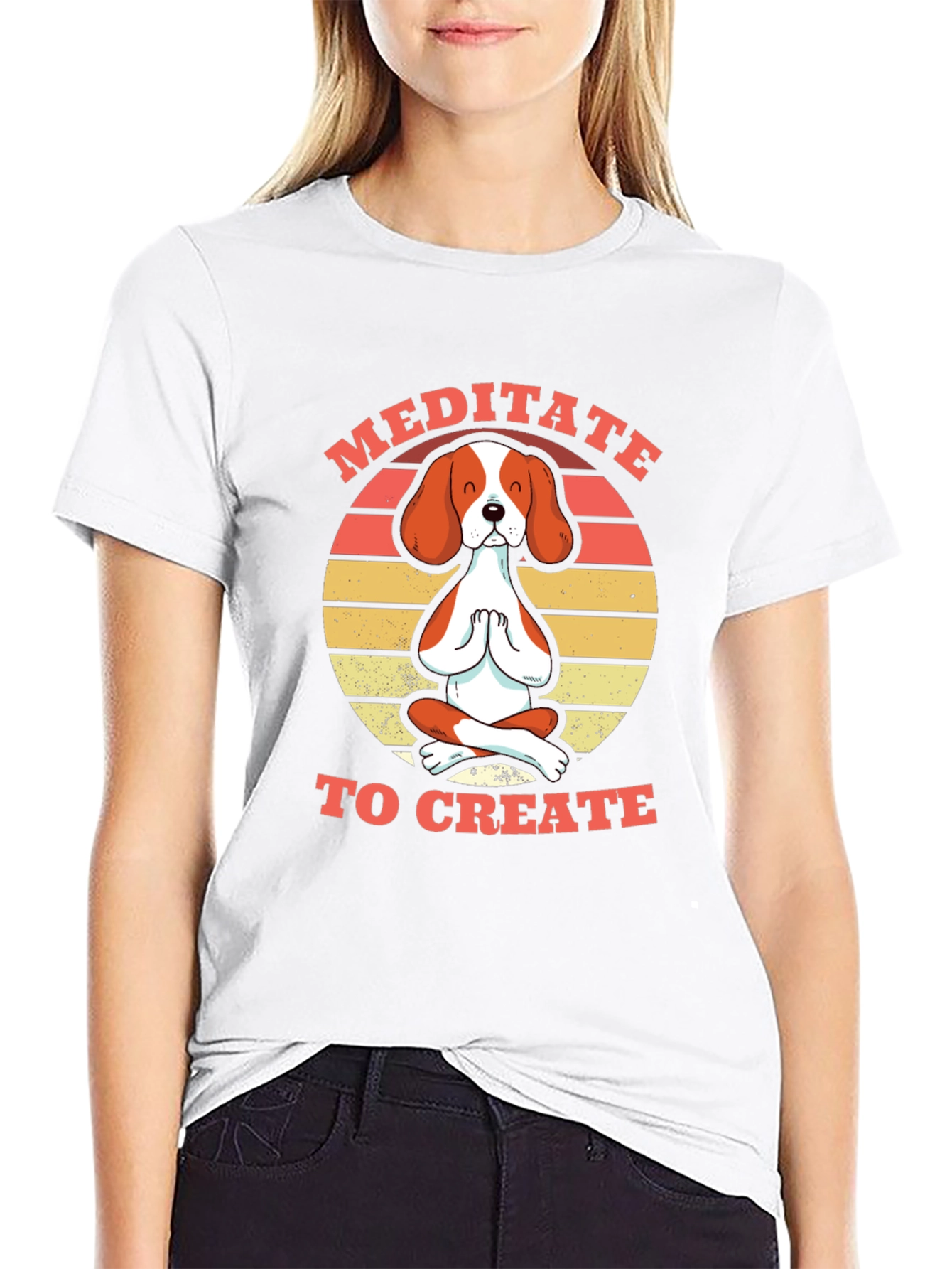 Meditate to Create Dog T-Shirt