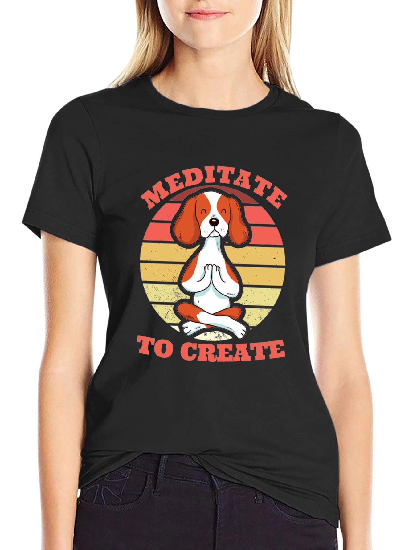 Meditate to Create Dog T-Shirt