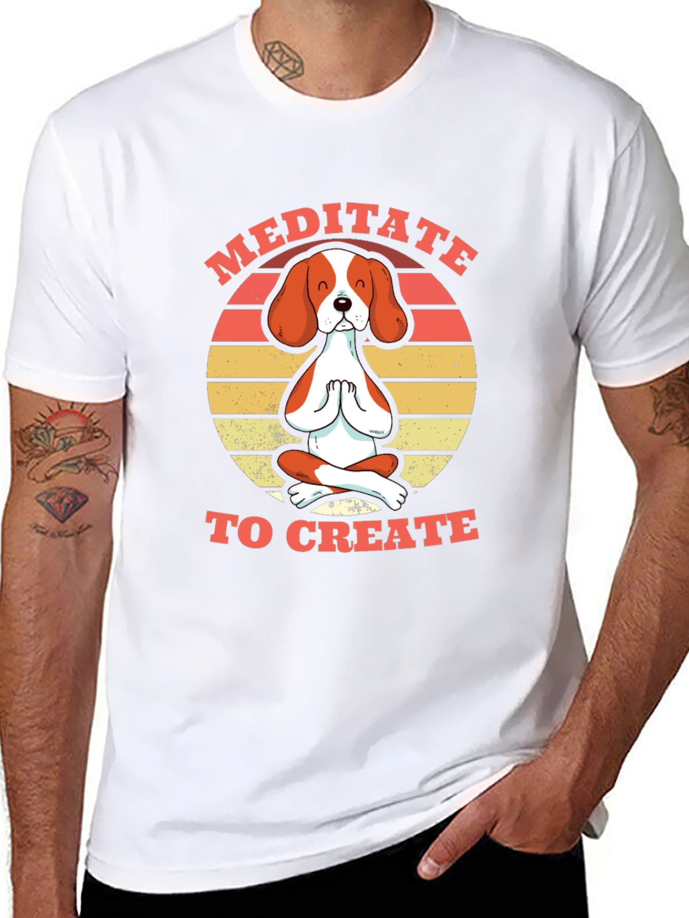 Meditate to Create Dog T-Shirt