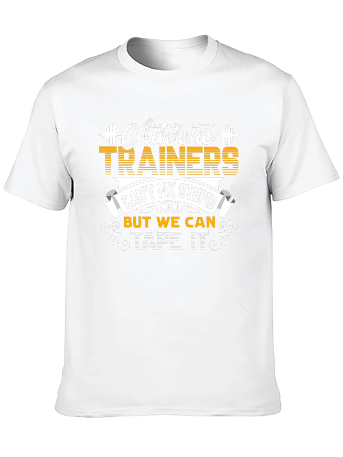 Athletic Trainer Funny T-Shirt Cant Fix Stupid